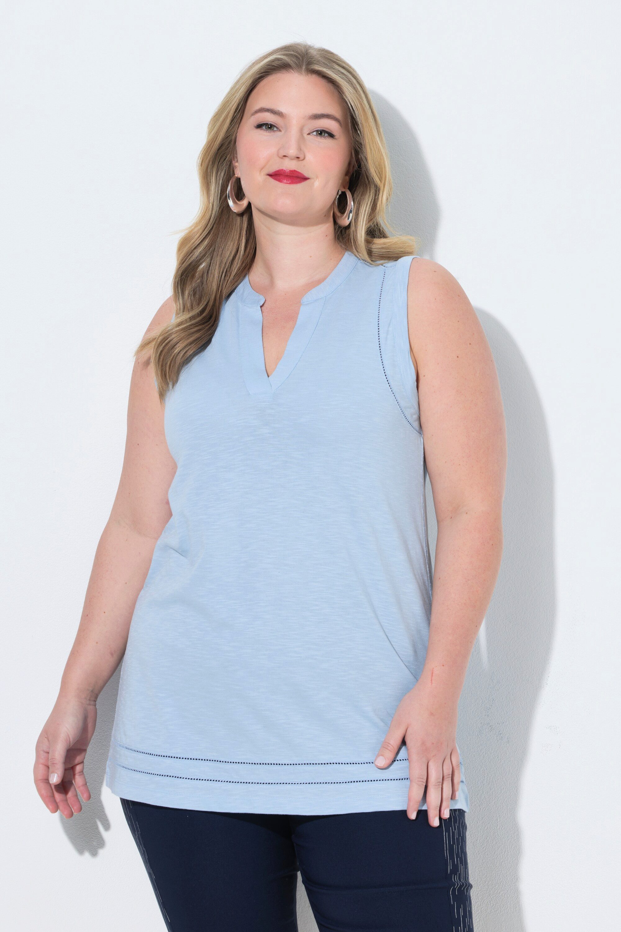 MIAMODA Longtop Top A-Linie Spitzenbänder Angel of Style x MIAMODA