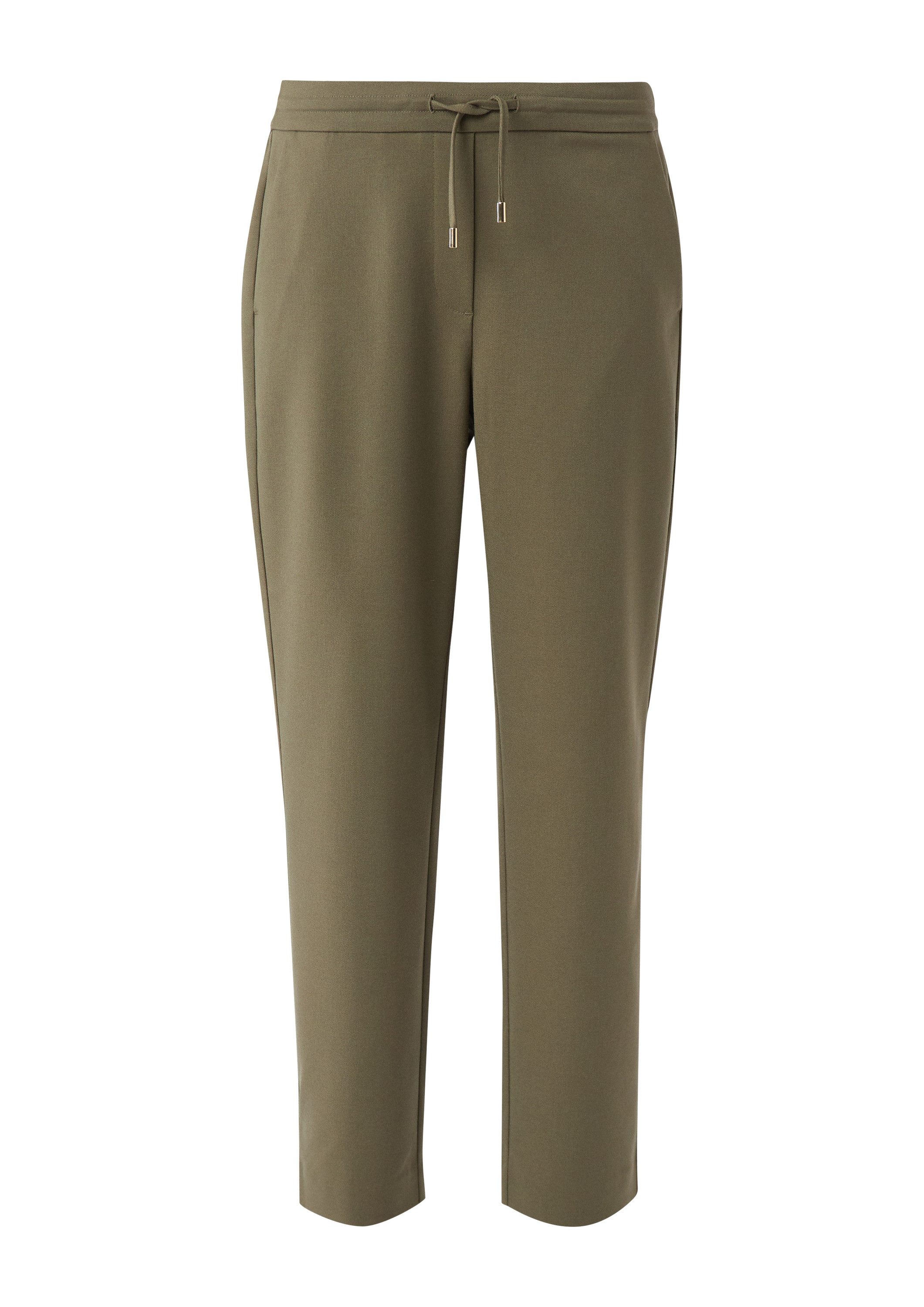comma 7/8-Hose Hose Jogpants aus Twill mit elastischem Bund