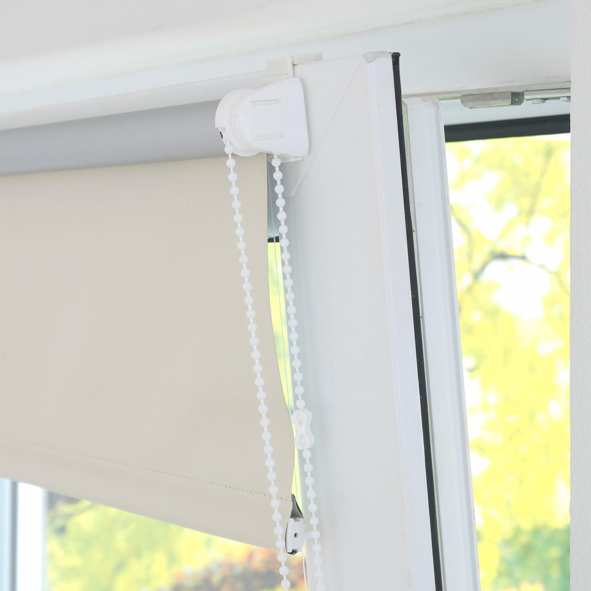 Seitenzugrollo, Liedeco, blickdicht, ohne Bohren, Klemmfix günstig online kaufen