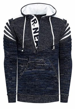 Rusty Neal Kapuzensweatshirt in modernem Strickdesign