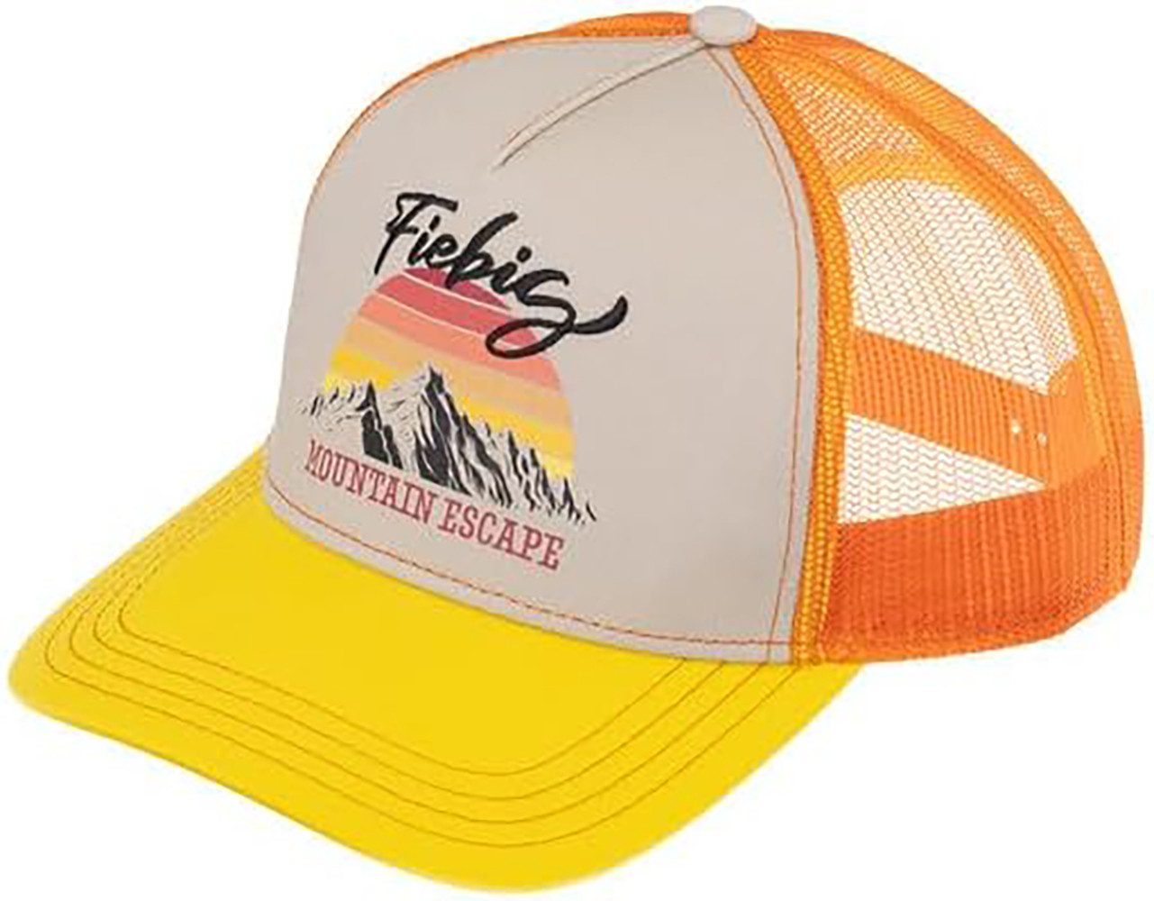 Fiebig Trucker Cap Mountain Escape Baseballcap mit Aufnäher, Baseballkappe mit Mesh