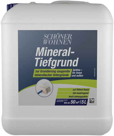 SCHÖNER WOHNEN-Kollektion Tiefengrund »Mineral-Tiefgrund«, 5 Liter, für innen und außen zur Grundierung mineralischer Untergründe