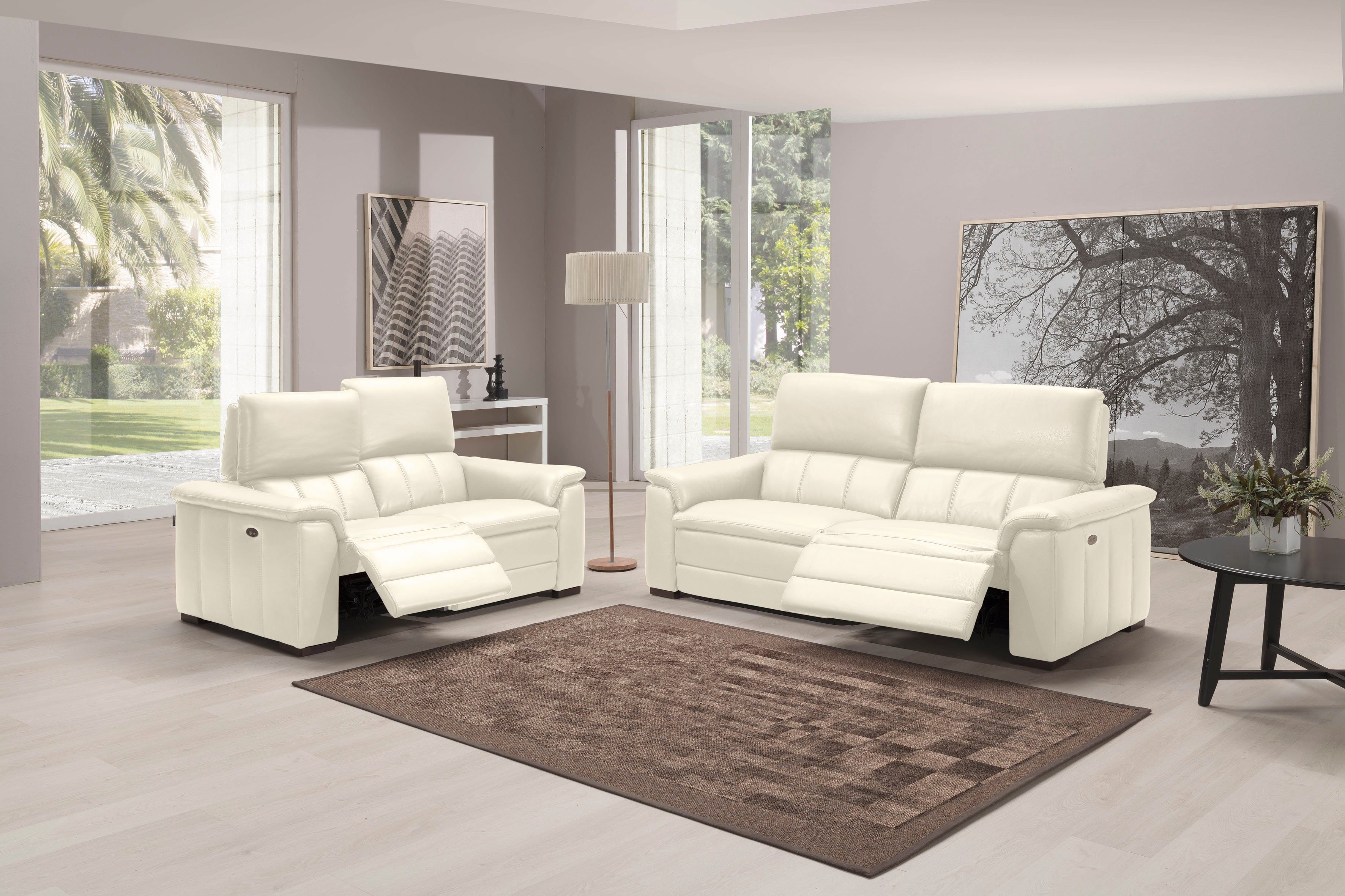 Egoitaliano Polstergarnitur Capucine, bequem, zeitlos elegant, hochwertiges Set, bestehend aus einem 2-Sitzer und einem 2,5-Sitzer