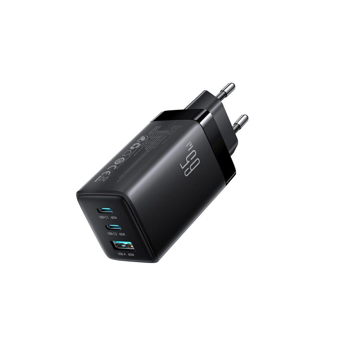 JOYROOM Joyroom 65W GaN Ladegerät USB-C Kabel Schwarz Smartphone-Ladegerät – Bild 2 von 5