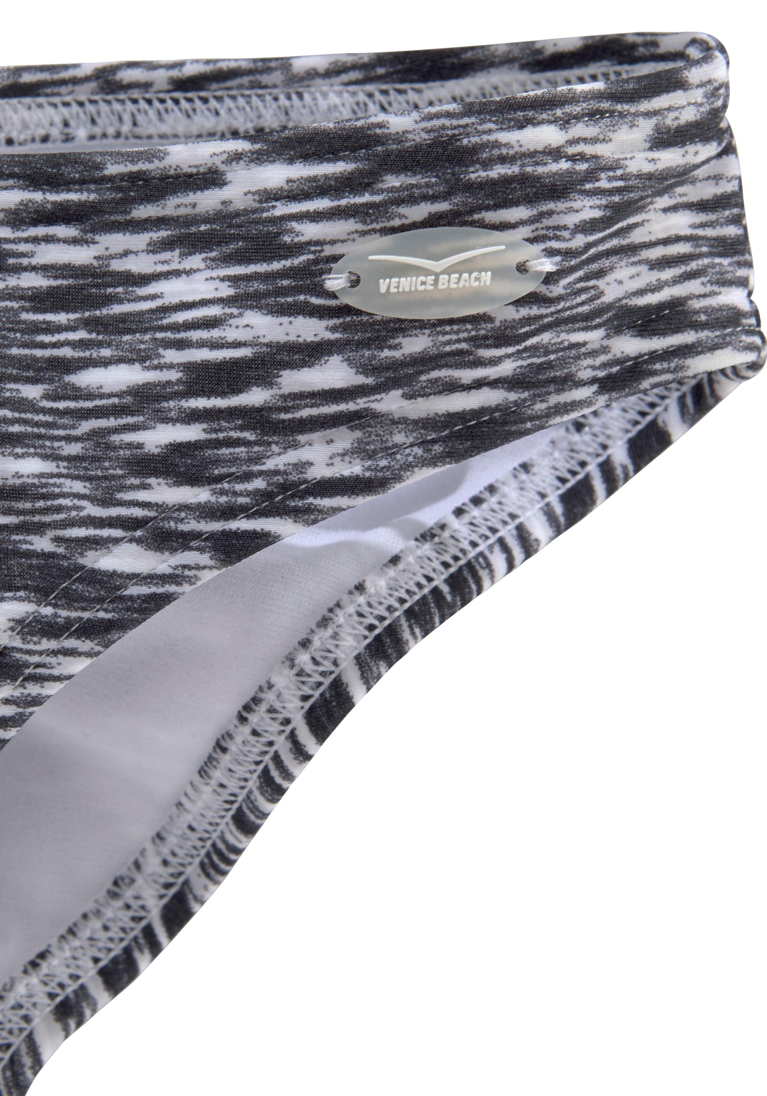 Venice Beach Bandeau-Bikini regulierbares Top, seitliche Stäbchen