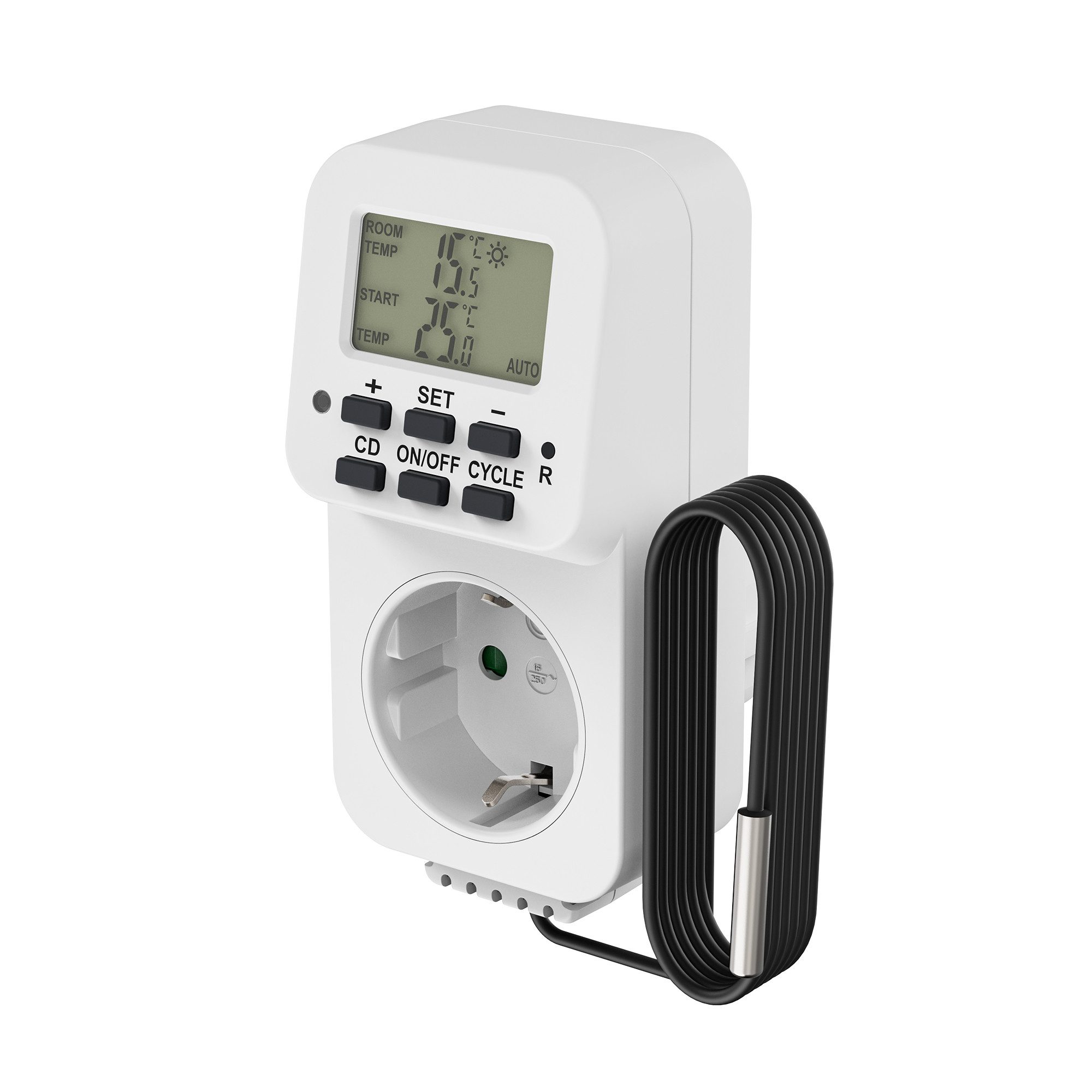 conecto Steckdosen-Thermostat conecto digitales Thermostat Steckdose, Temperaturregler, Heizung