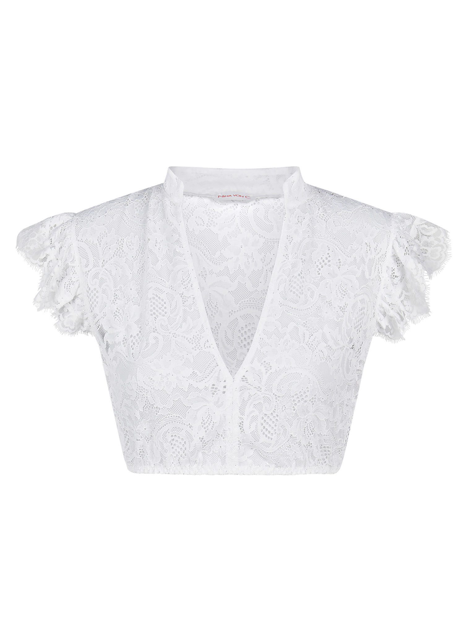 Nina Von C. Dirndlbluse Dirndl-Bluse Flügelärmel Romy (Stück, 1-tlg)