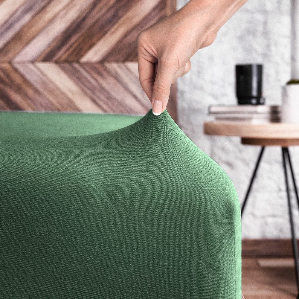 Wolkenfeld Spannbettlaken Boxspringbett Bettlaken - Spannbetttuch für Matratzen bis 40cm, Jersey, Gummizug: rundum, (1 Stück), Elastisch & Rutschfest: 90x200, 1 – Bild 5 von 5