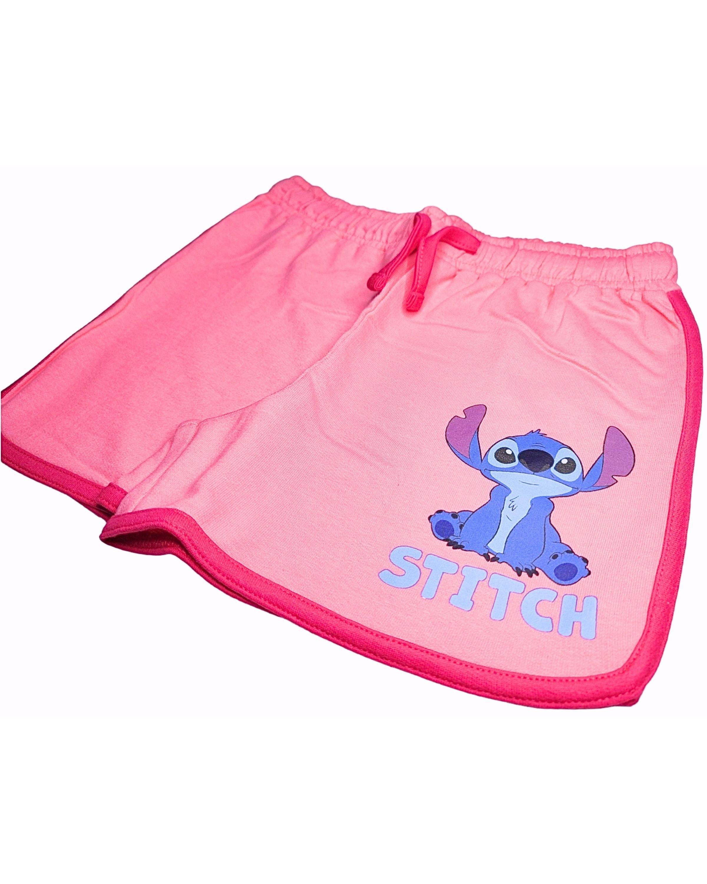 kurze Hose & Lilo 104 Baumwolle Shorts aus Mädchen Pink - 152 Gr. Stitch cm