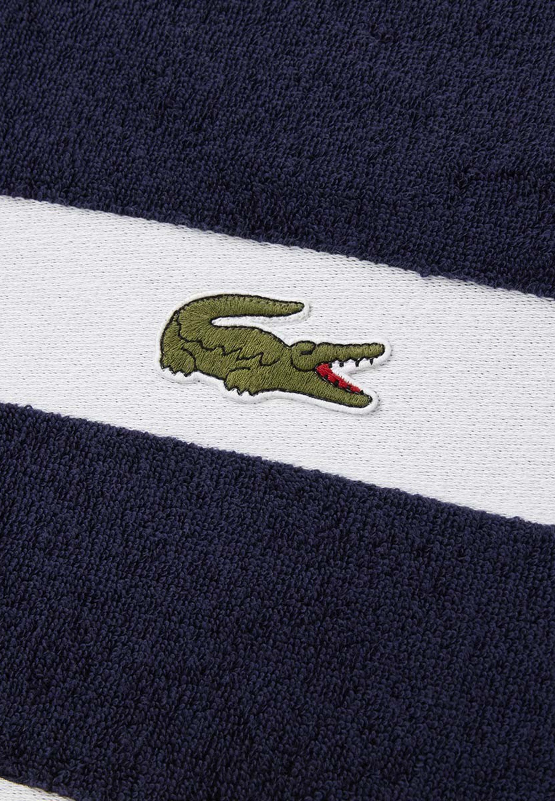 Lacoste Duschtuch LCASUAL, Frottier (1-St), mit Label-Applikationen und Bordüre