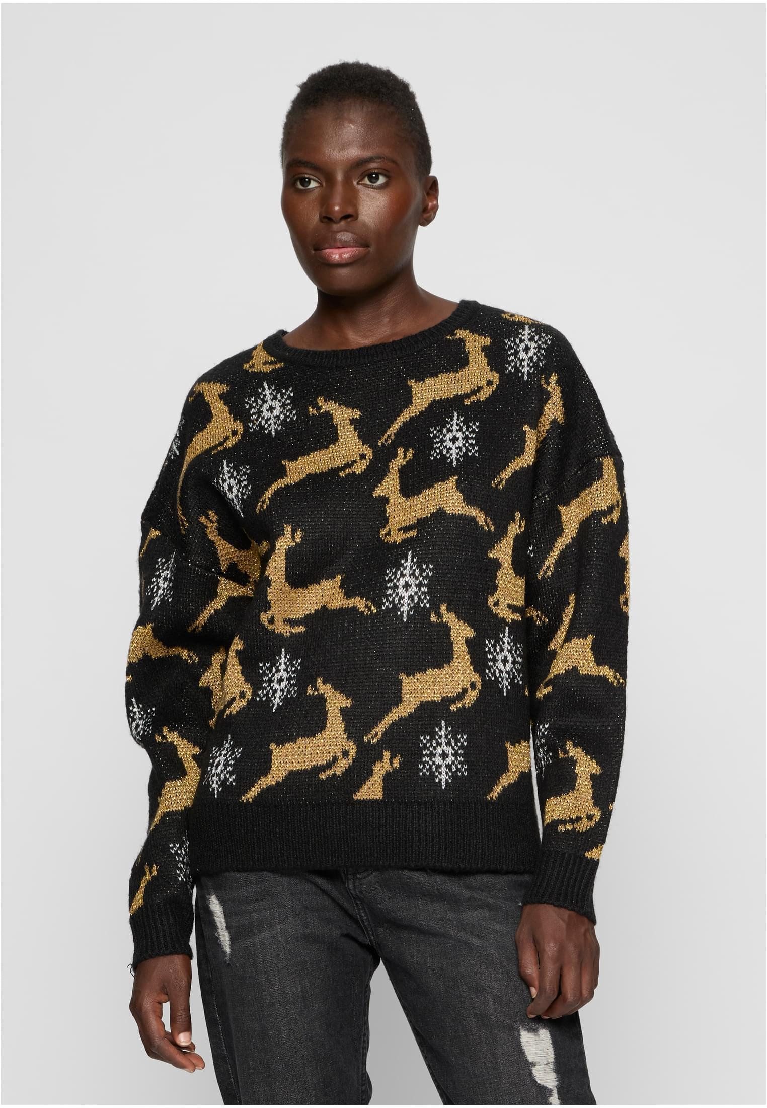 Sweatshirt Ladies Oversized Christmas Sweater Weihnachtspuli Damen