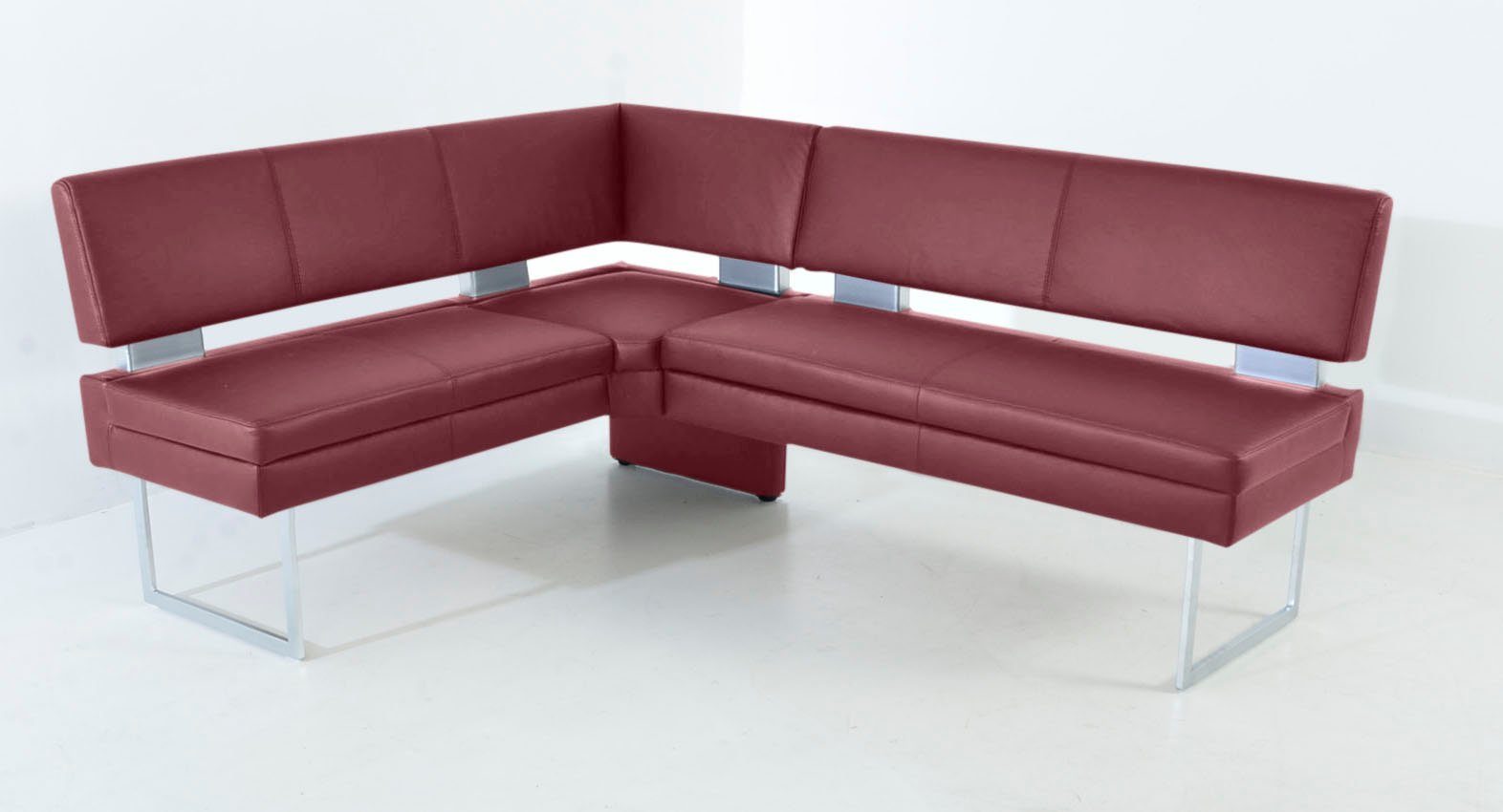 K+W Komfort & Wohnen Eckbank, langer Schenkel links oder rechts, mit dekorativen Distanzhalter