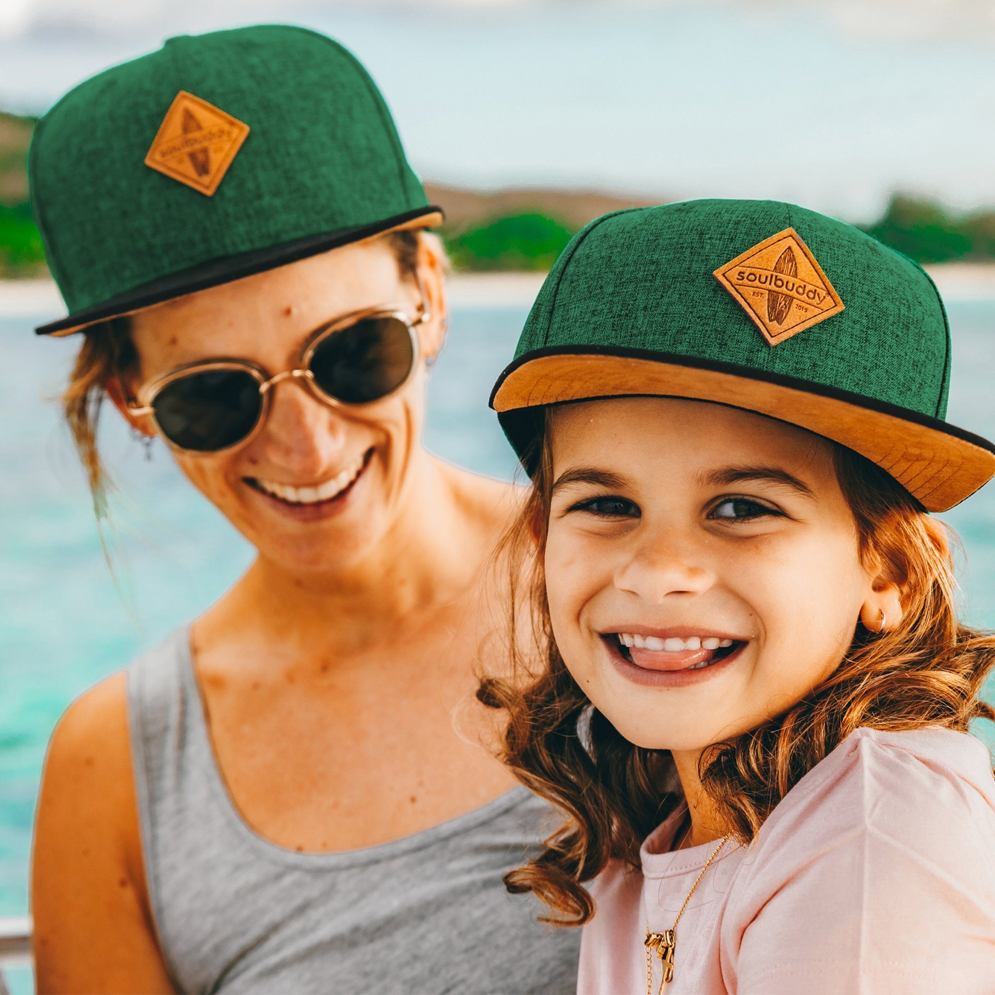 Soulbuddy Baseball Cap Partnerlook Basecap für Damen, Herren & Kinder (Set, 1x Erwachsene + 1x Kinder Cap) – Bild 4 von 5