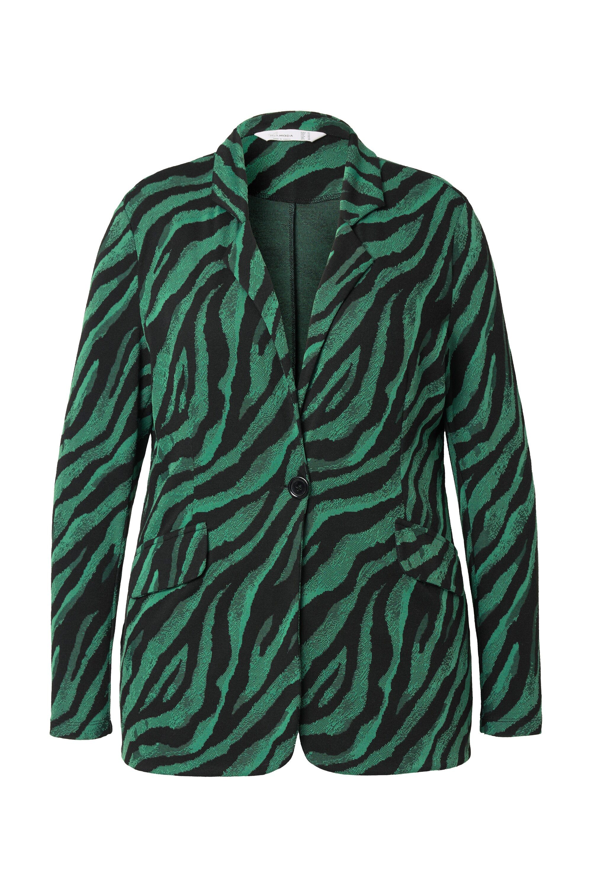MIAMODA Blusenblazer Blazer schmale Form Zebramuster günstig online kaufen