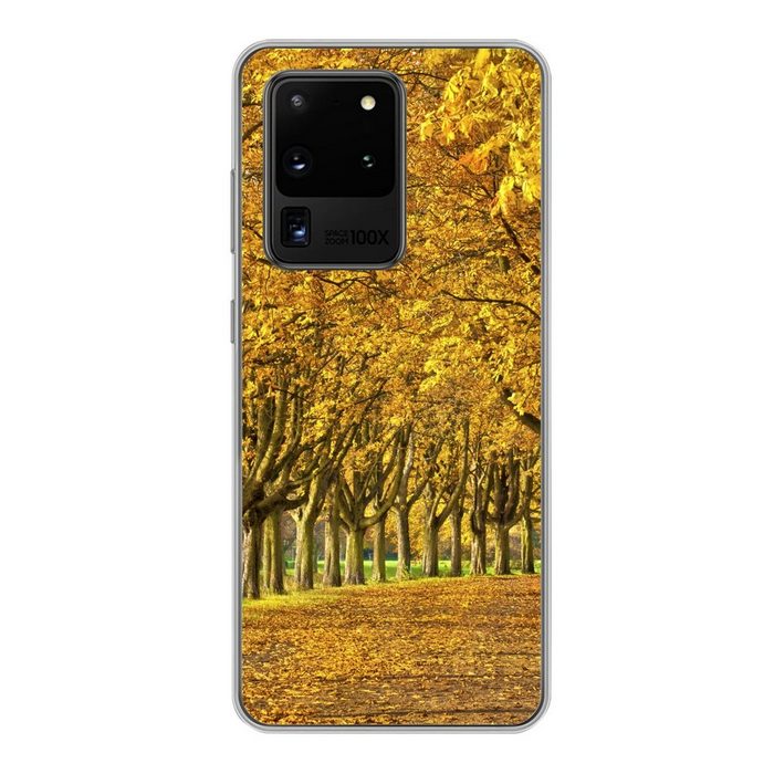 MuchoWow Handyhülle Viele Kastanienbäume im europäischen Deutschland Phone Case Handyhülle Samsung Galaxy S20 Ultra Silikon Schutzhülle