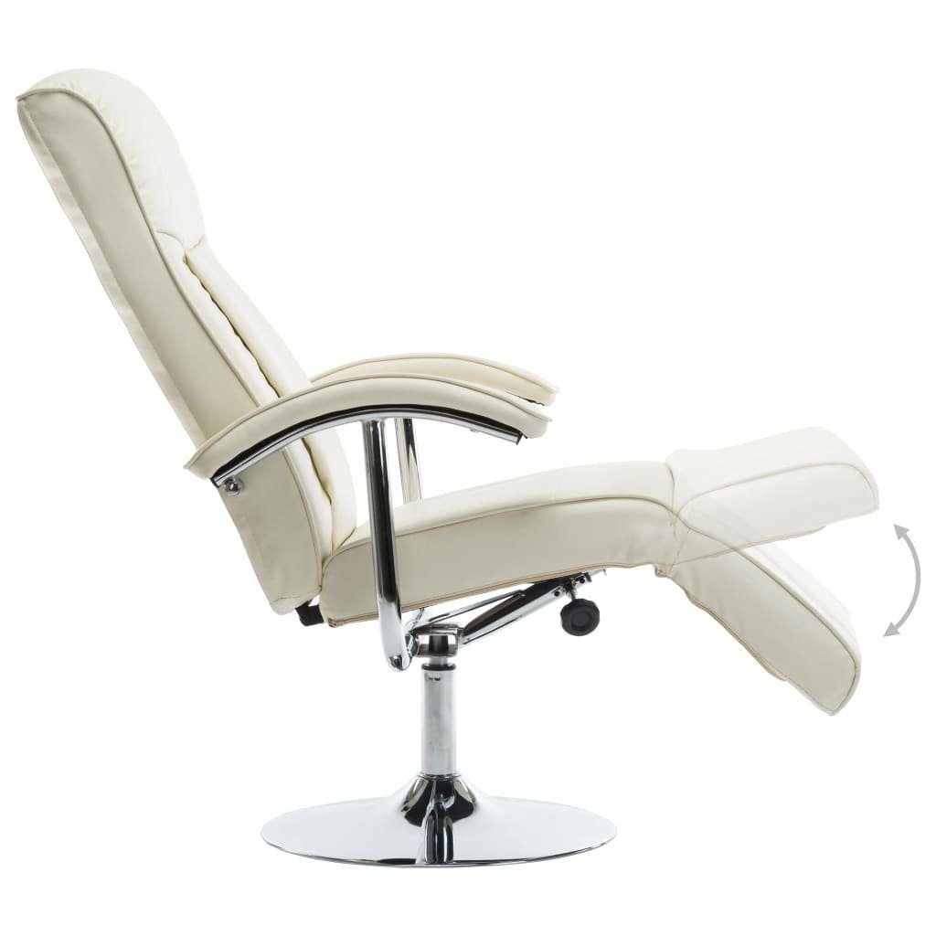 DOTMALL Relaxsessel Kunstleder, Creme drehbar TV-Sessel 1-St), Ohrensessel 360° (Set