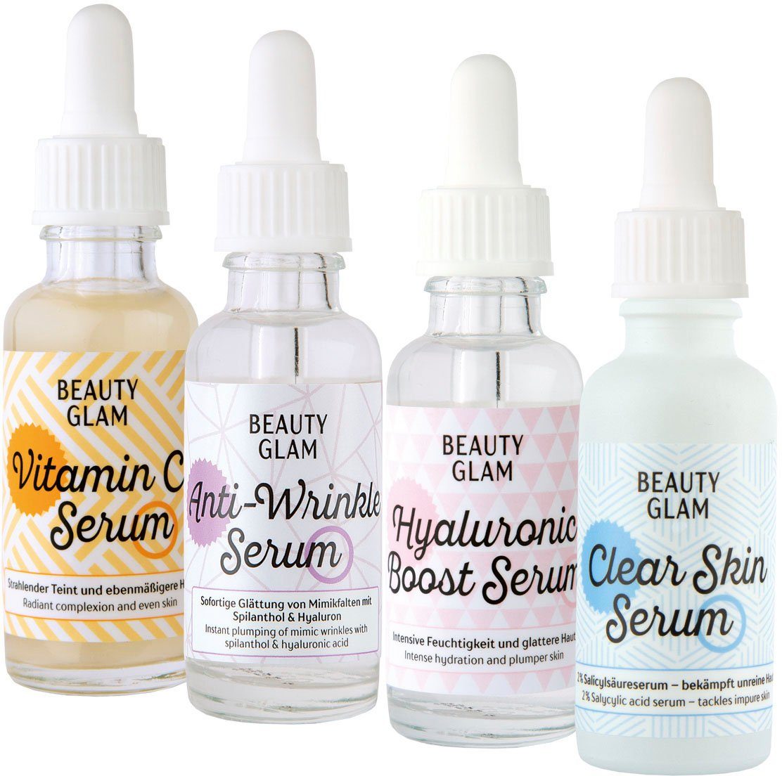 BEAUTY GLAM Gesichtspflege-Set Beauty Glam Serum Addiction Set,