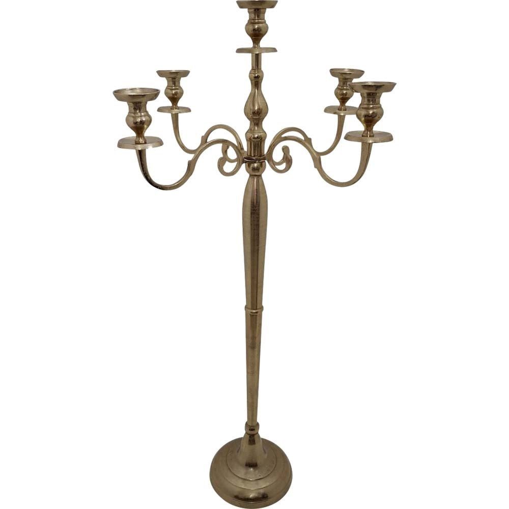Lesli Living Kerzenständer Kerzenhalter Brush gold 144 cm 5-armig