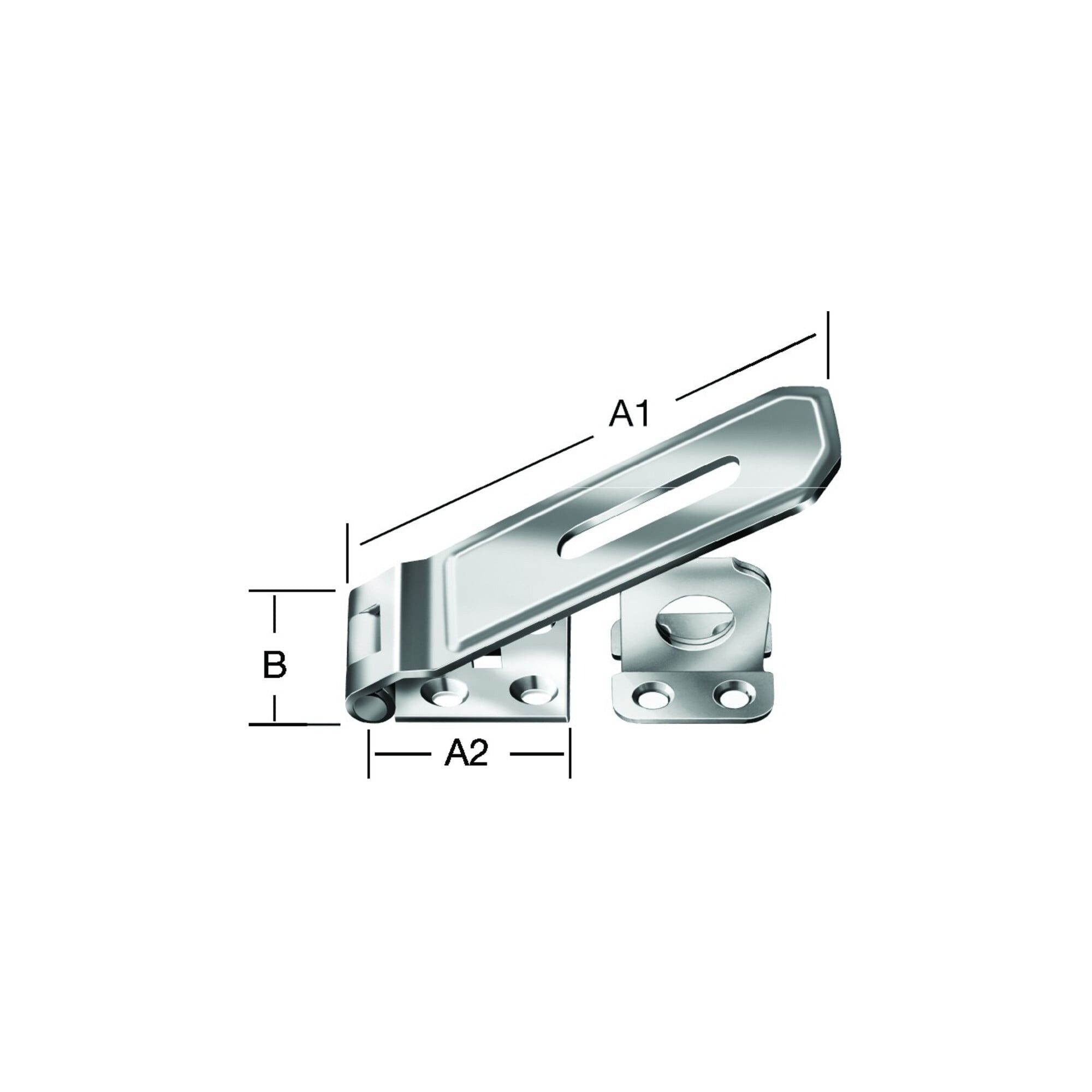 Vormann Verschluss-Überfalle VORMANN Sicherheits-Überfalle L 140mm, B 50mm, gerollt verzinkt