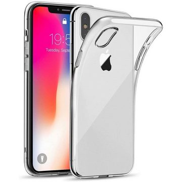 CoolGadget Handyhülle Transparent Ultra Slim Case für Apple iPhone X/XS 5,8 Zoll, Silikon Hülle Dünne Schutzhülle für iPhone X, iPhone XS Hülle