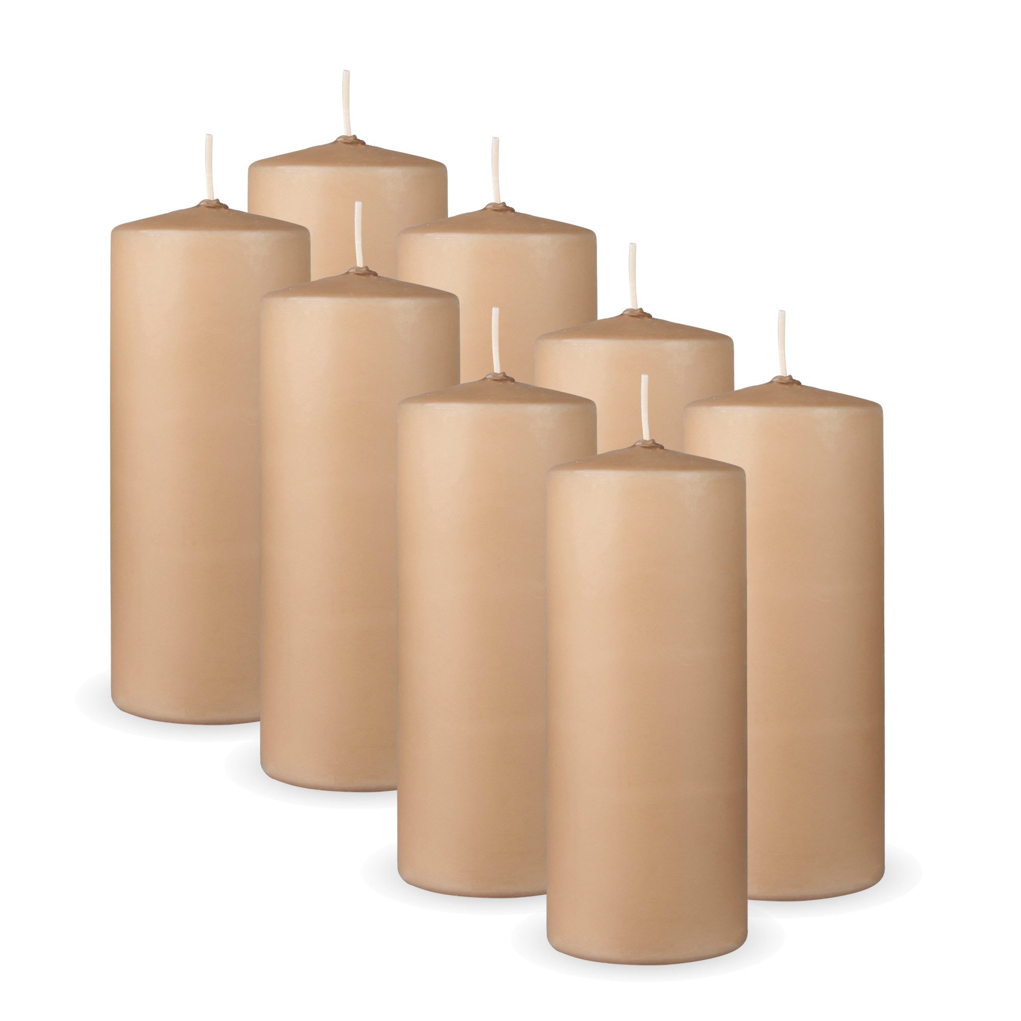 HS Candle Stumpenkerze Säulenkerze Ø7cm (8-tlg), günstig online kaufen