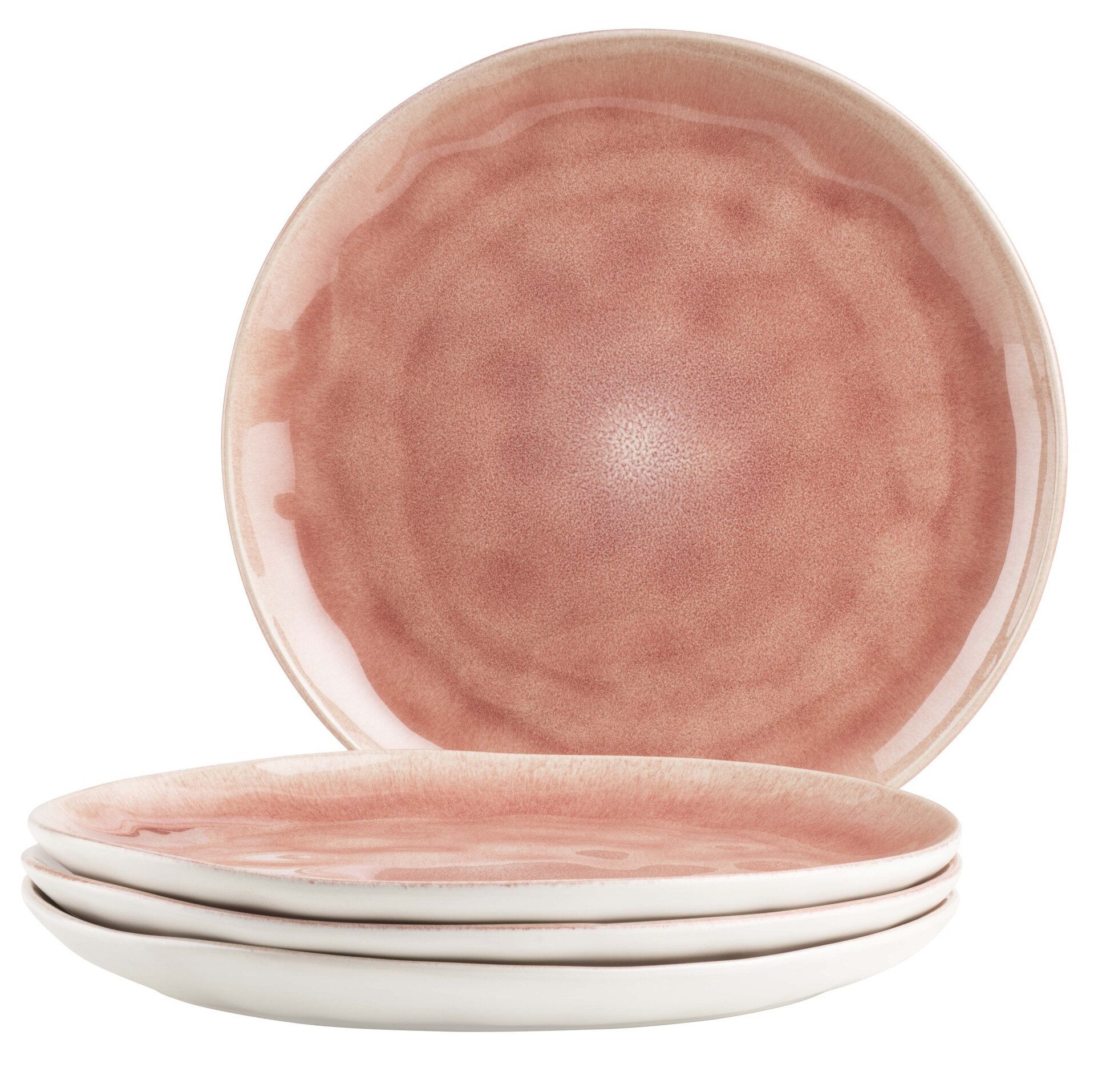 MÄSER Teller-Set Frozen (4-tlg), 4 Personen, Steinzeug