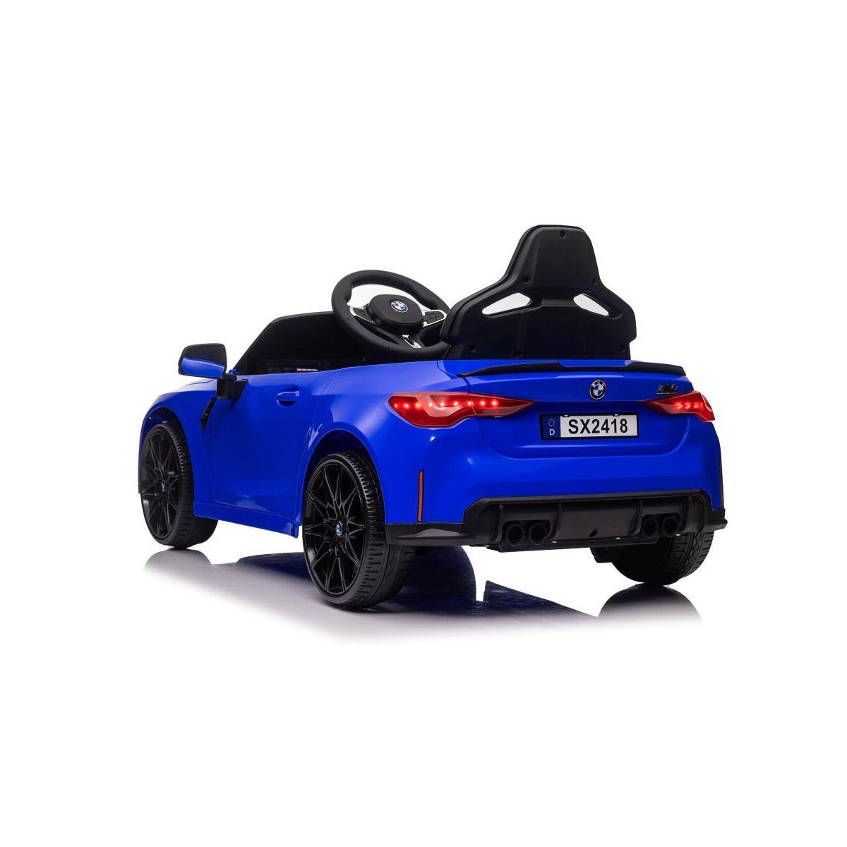 Wisam Elektro-Kinderauto BMW M4 Elektro Auto Batterieauto blau lackiert