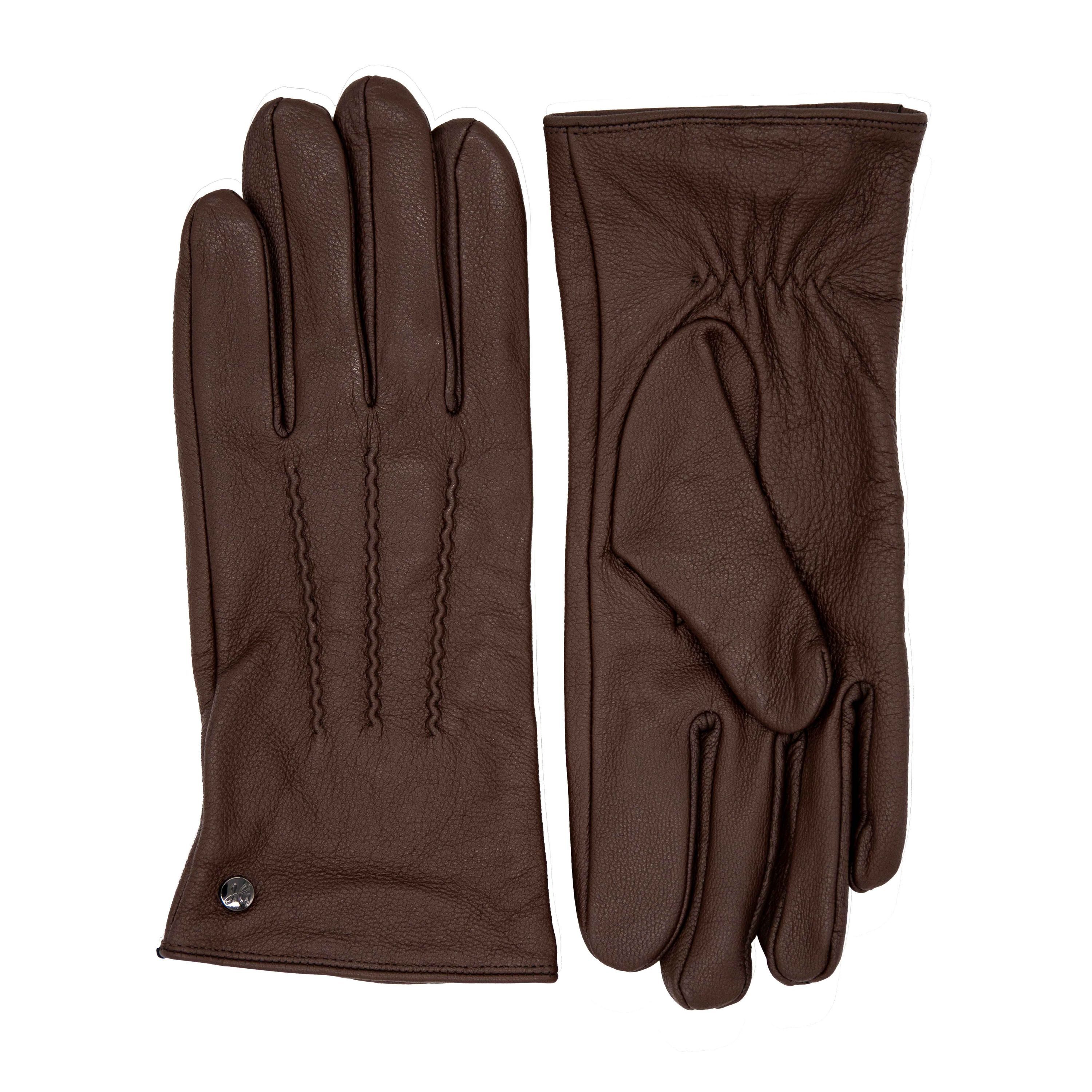 Hand Gewand by Weikert Lederhandschuhe CHARLIE - Ziegenleder-Handschuhe mit Kaschmir-Wolle Fütterung