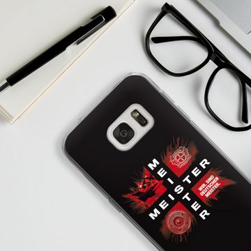 DeinDesign Handyhülle Bayer 04 Leverkusen Meister Offizielles Lizenzprodukt, Samsung Galaxy S7 Silikon Hülle Bumper Case Handy Schutzhülle