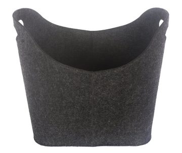 Ora-Tec Kaminholzkorb Filzkorb für Kaminholz – 45 x 24 x 40 cm – Kaminholztasche aus Filz (Transport- und Aufbewahrungstasche für Feuerholz, Kaminholz, Brennholz, ideal auch als Einkaufstasche und Tragekorb für unterwegs und zu Hause), Allzweckkorb zum Lagern von Zeitungen, Zeitschriften, Büchern und mehr