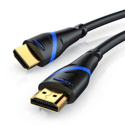 Primewire 16k HDMI Kabel 2.1, Ultra High Speed Ethernet 48Gbps, HDMI-Kabel, 2.1, HDMI Typ A (50 cm), 16k 30 Hz 8k 60Hz 4k 120 Hz, UHD HDR 10+ eARC DV 3D VRR - 0,5m