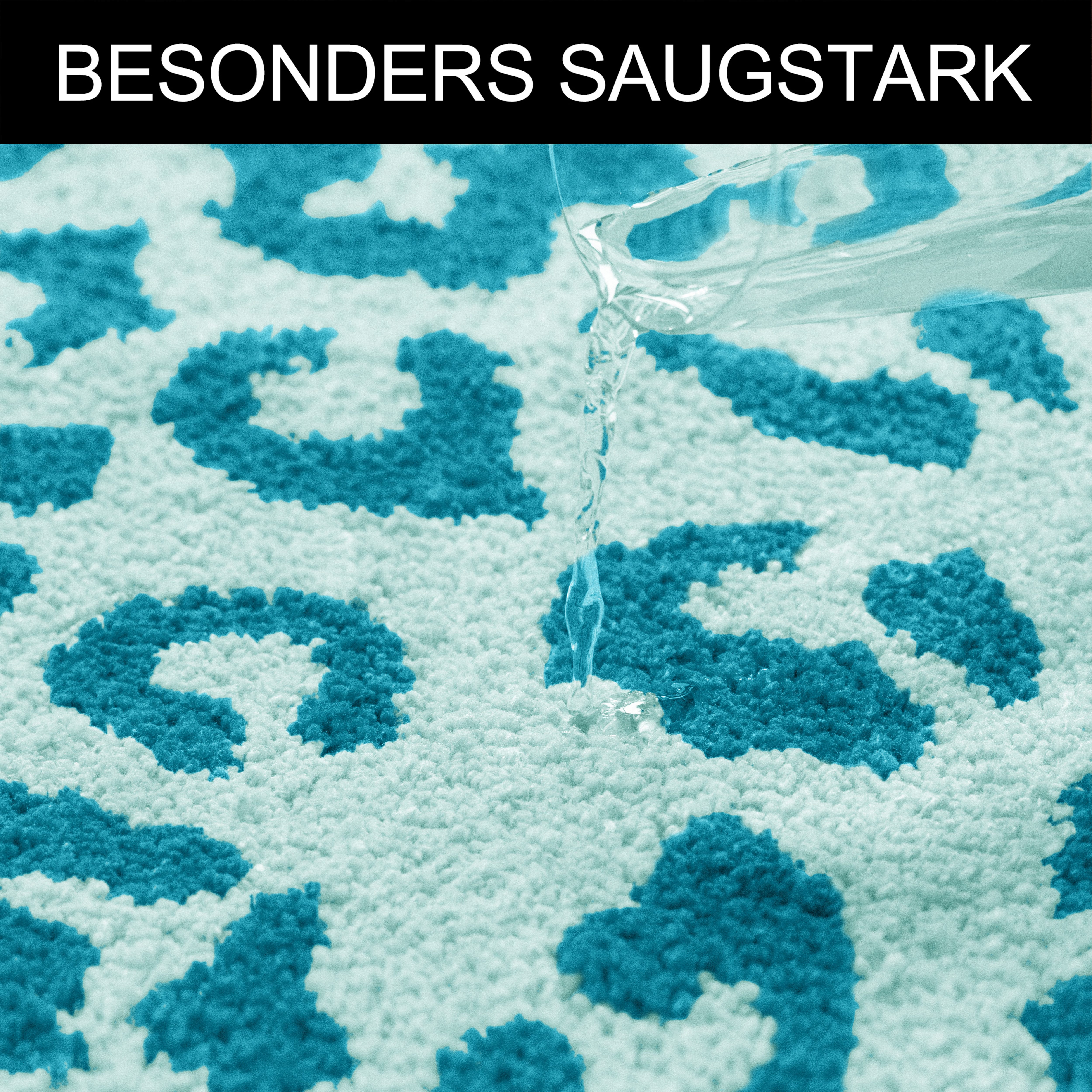 OTTO home Badematte Anna Leo, Badvorleger, Badezimmer Teppich, Duschvorleger, Höhe 15 mm, rutschhemmend beschichtet, schnell trocknend, fußbodenheizungsgeeignet, Polyester, rechteckig, mit Animal Print, modernes Muster, Leo, weich