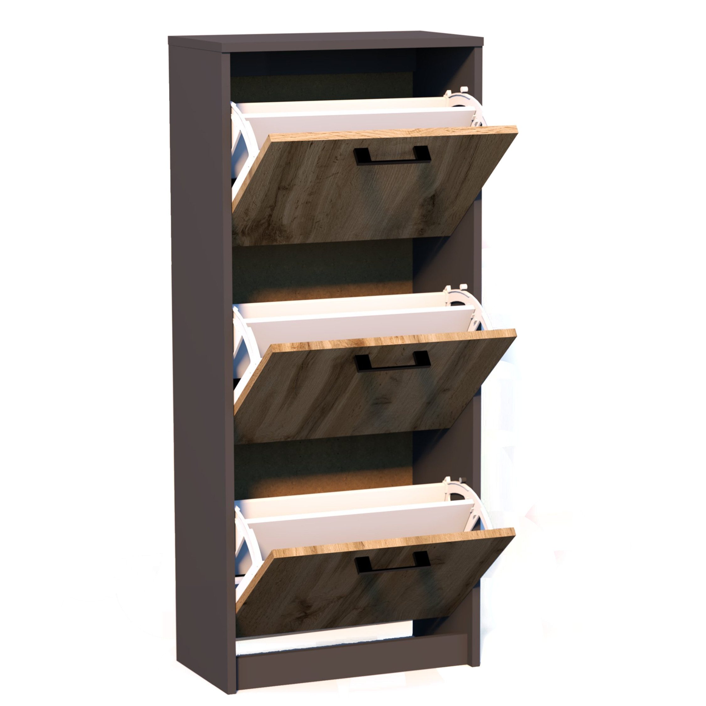 Home Collective Schuhschrank mit 3 aufklappbaren Schubladen, Schuhregal mit günstig online kaufen