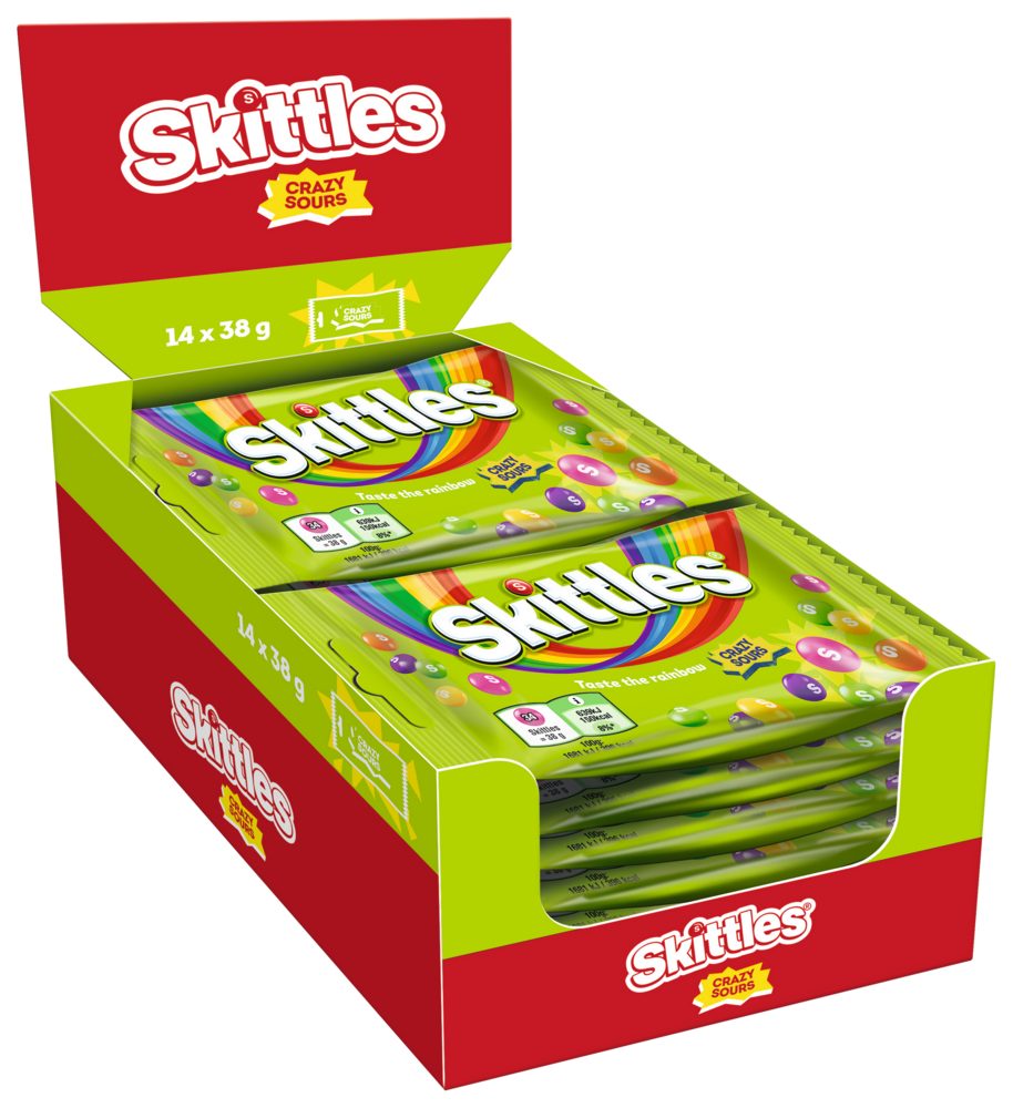 Mars GmbH Süßigkeit SKITTLES Crazy Sours 14x38g