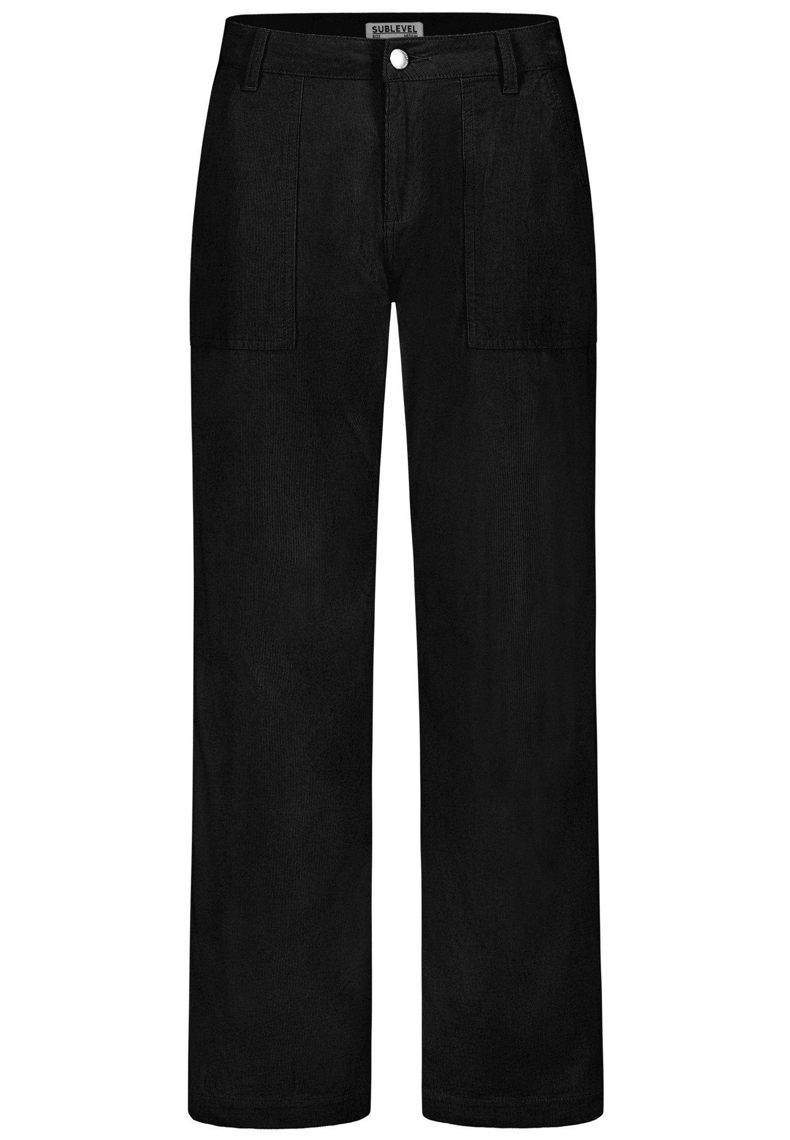 SUBLEVEL Stoffhose Damen Kordhose Straight wide günstig online kaufen