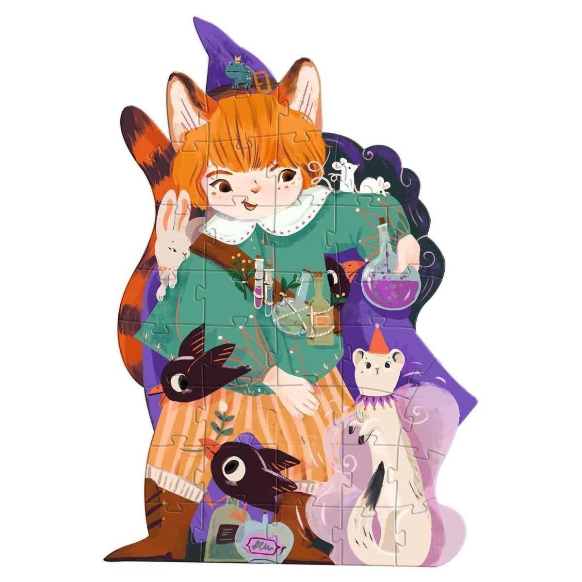 DJECO Puzzle Pio der Magier - 36 Teile Bodenpuzzle für Kinder, 36 Puzzleteile, Bodenpuzzle