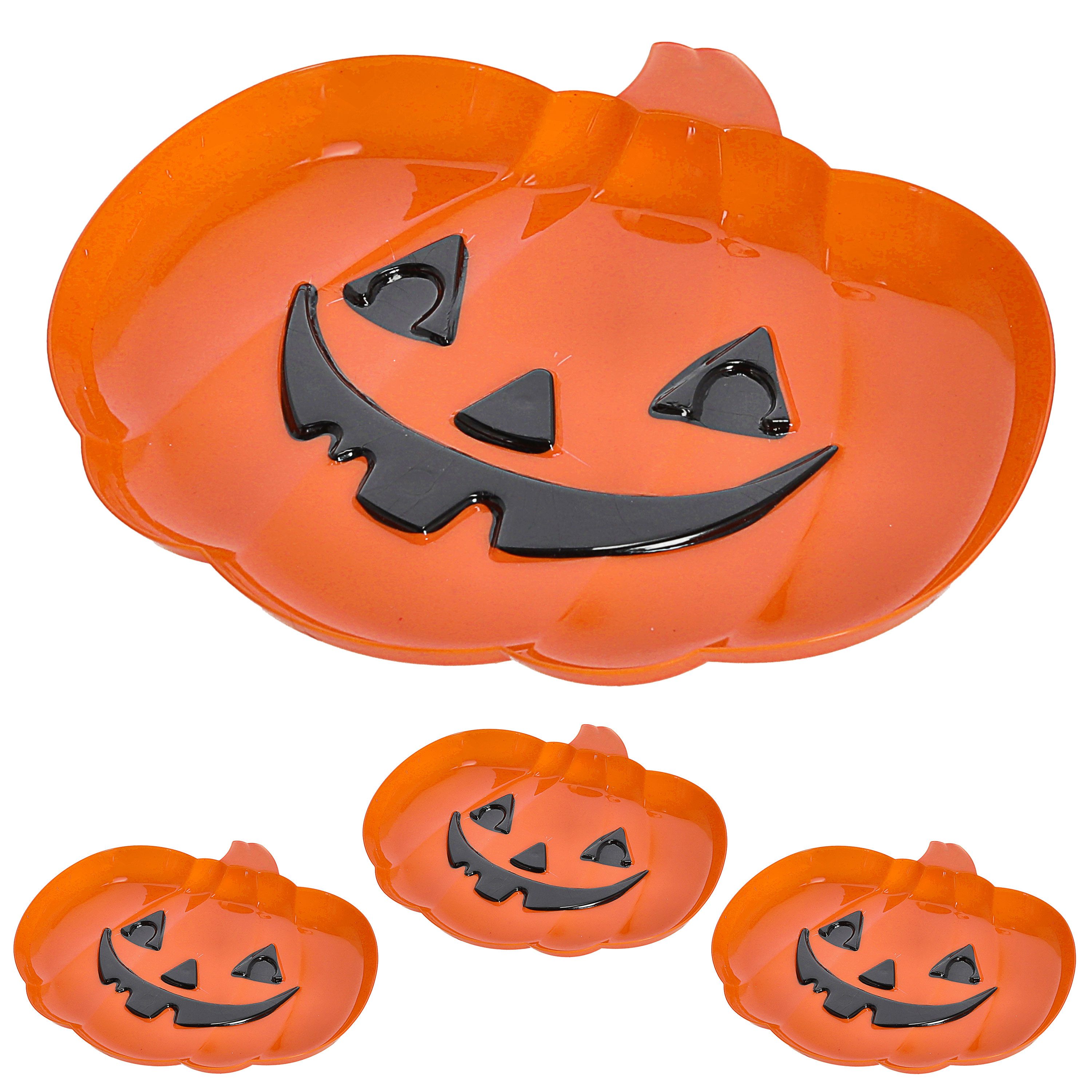 CEPEWA Dekoteller Dekoteller 4er Set 'Pumpkin' günstig online kaufen