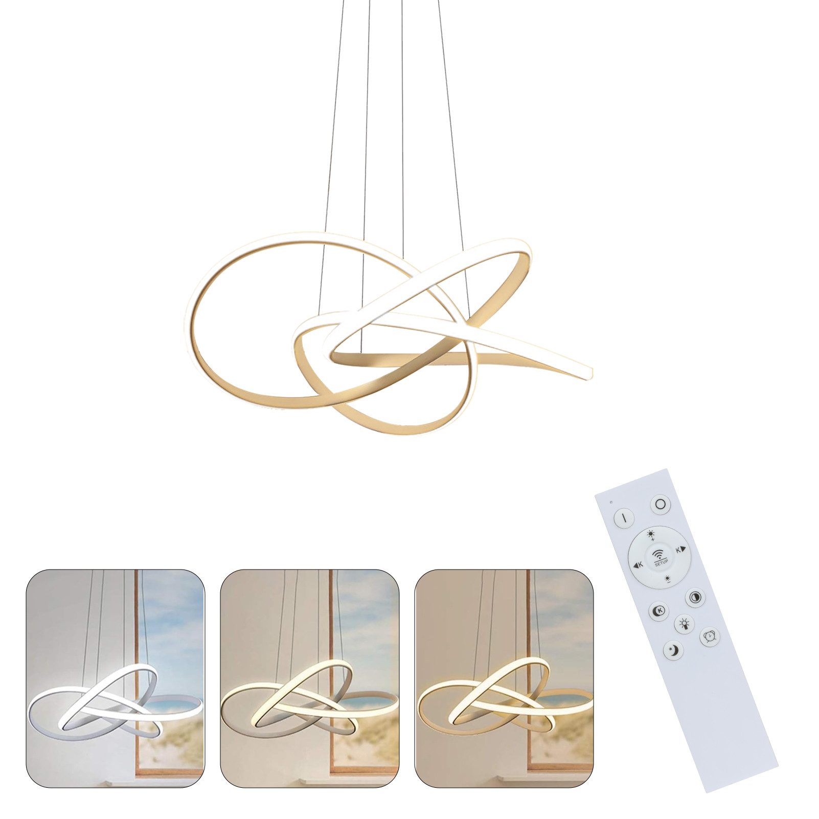 Nettlife LED Kronleuchter Wohnzimmer Hängeleuchten Esstisch günstig online kaufen