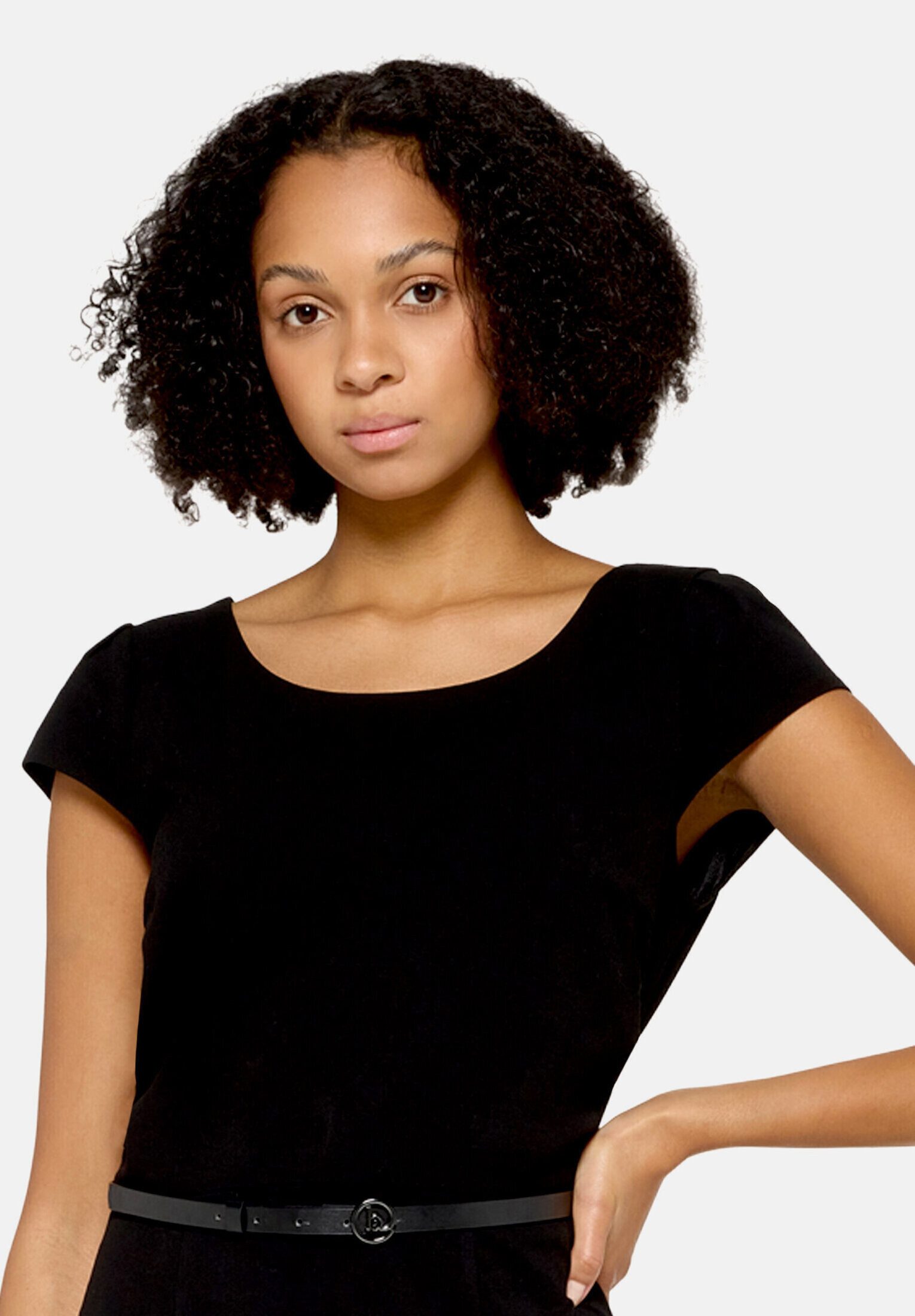 Betty&Co Etuikleid Damen mit Gürtel Gürtel