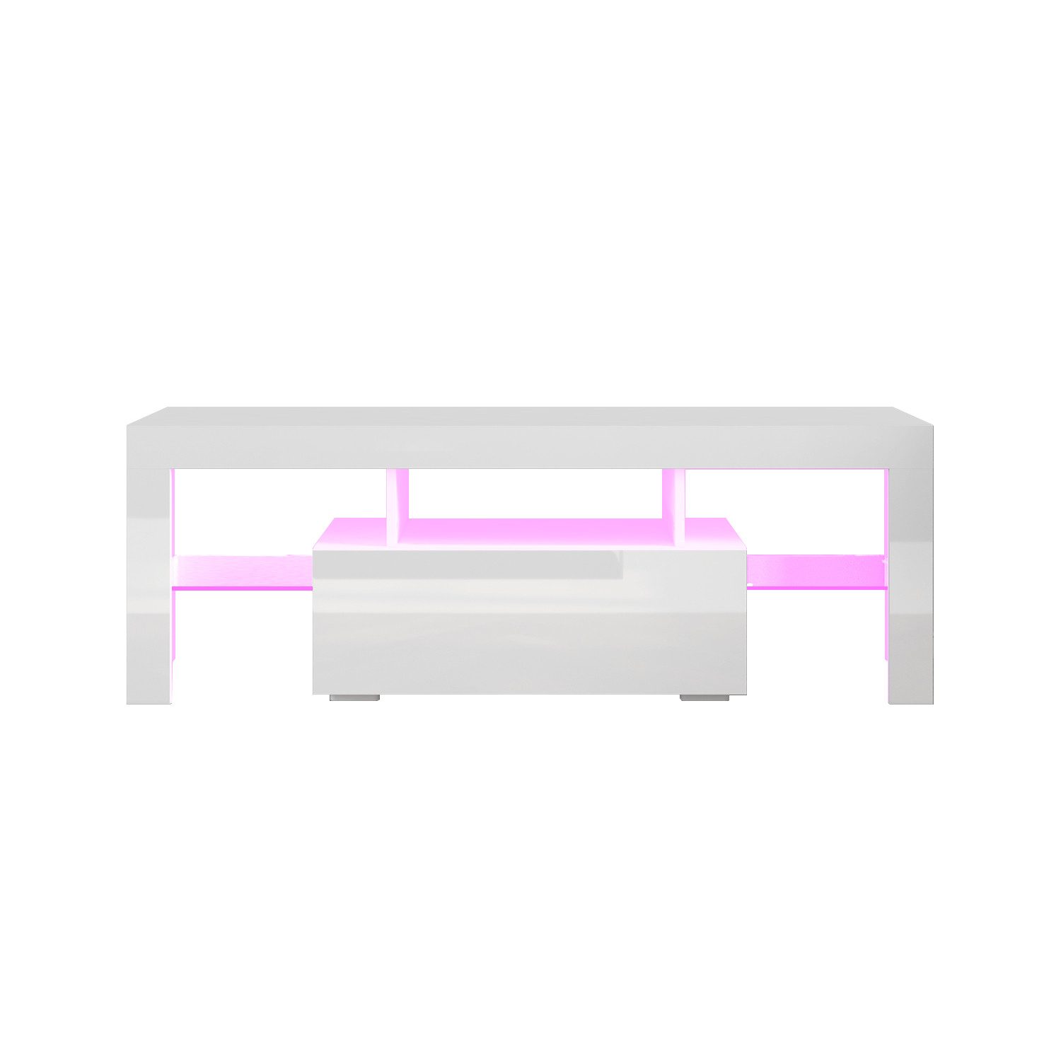 SONNI Lowboard TV Lowboard weiß Hochglanz günstig online kaufen