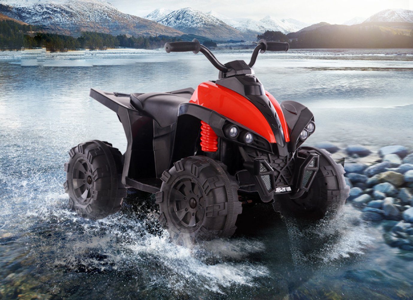 BoGi Elektro-Kinderauto Quad ATV Kinderquad Kinderfahrzeug Elektrofahrzeug 12V BM1588