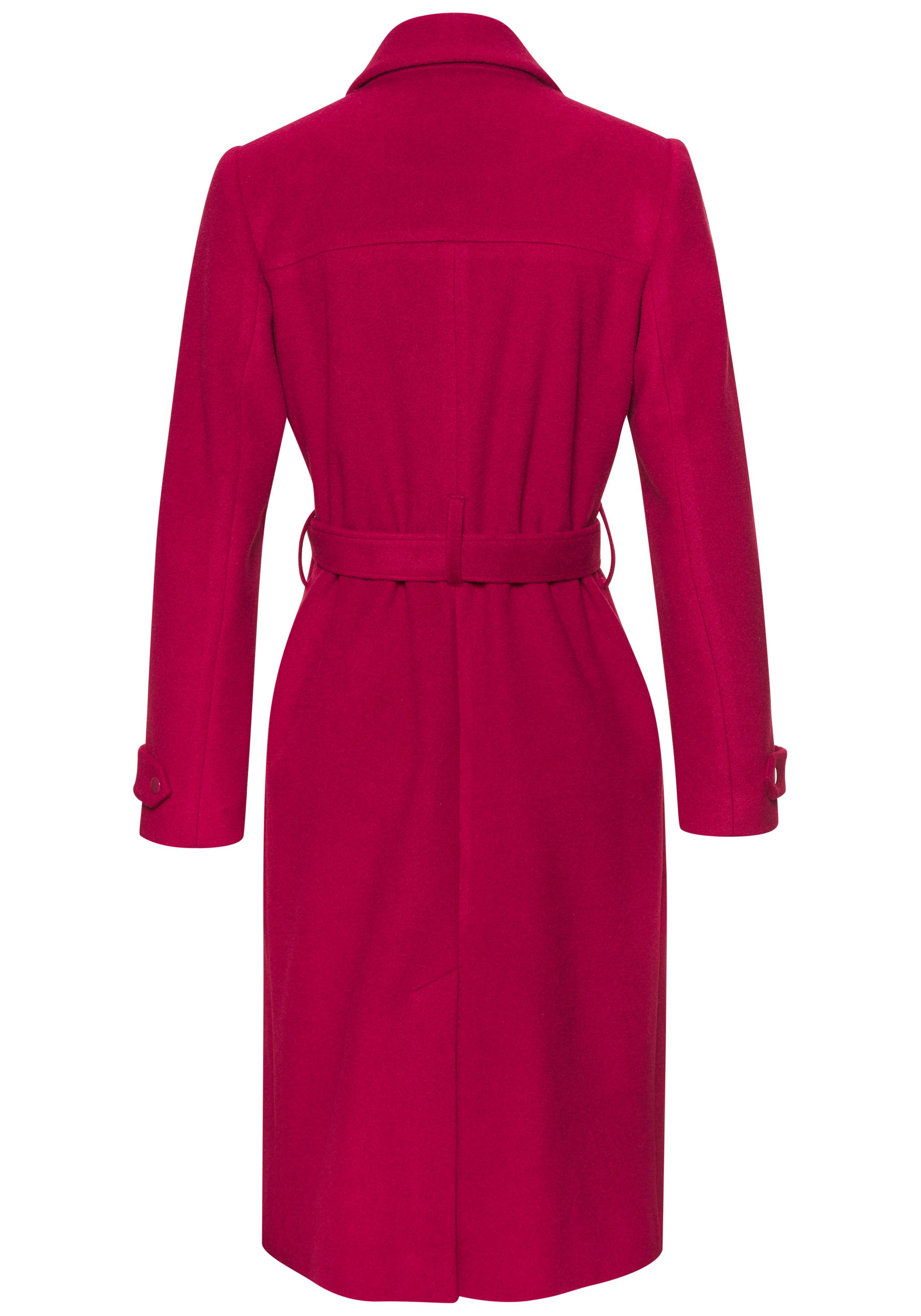 LASCANA Langmantel (mit Bindegürtel) mit Reverskragen, eleganter Damenmante günstig online kaufen