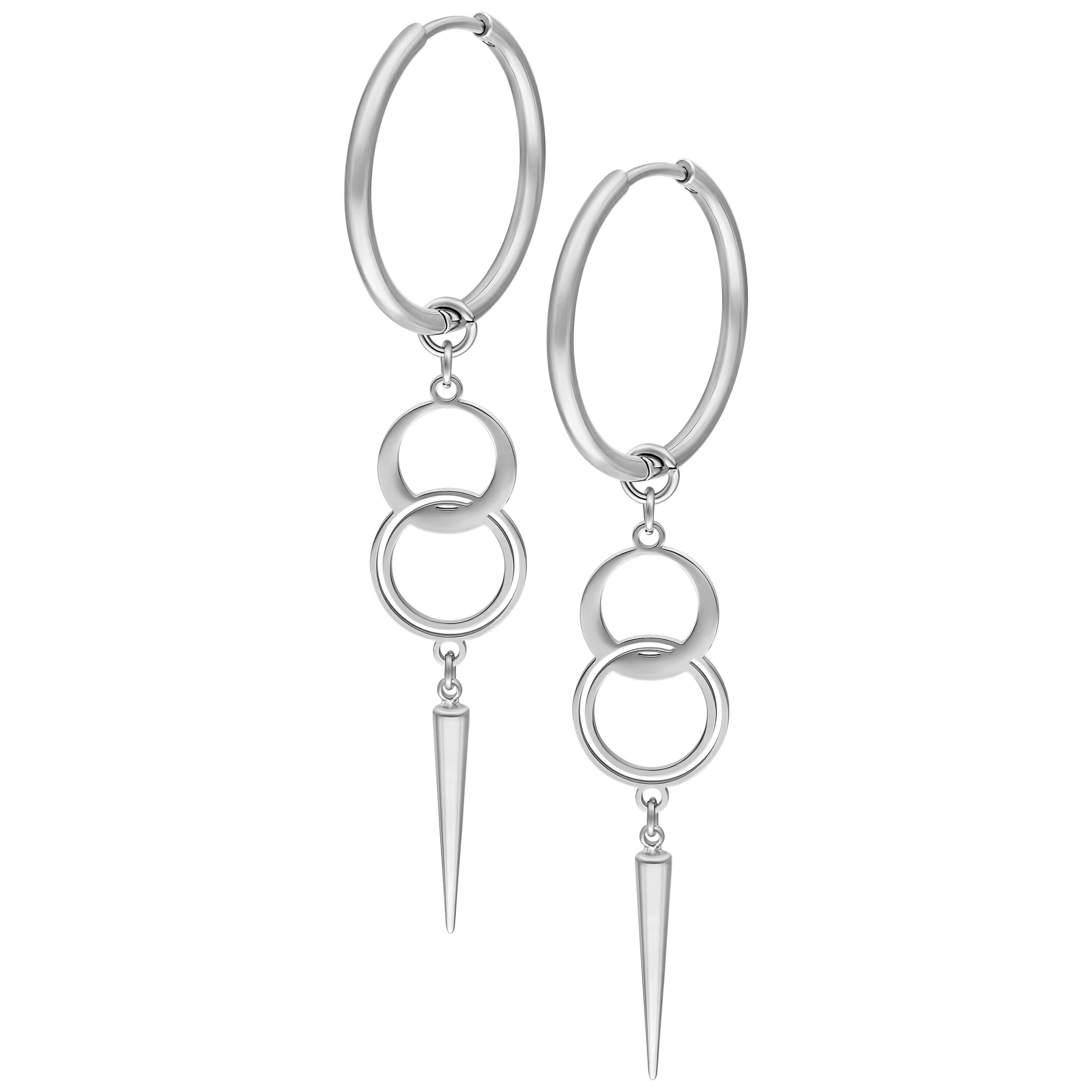 Paar Creolen Sin Spike Hoops für Ohr, 1 Stück