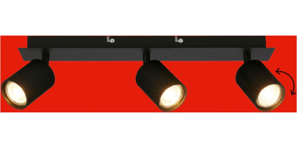 Briloner Leuchten LED Deckenspot IDA, ohne Leuchtmittel, 45x8x9 cm, Wohnzimmer, Schlafzimmer, Flur, Büro