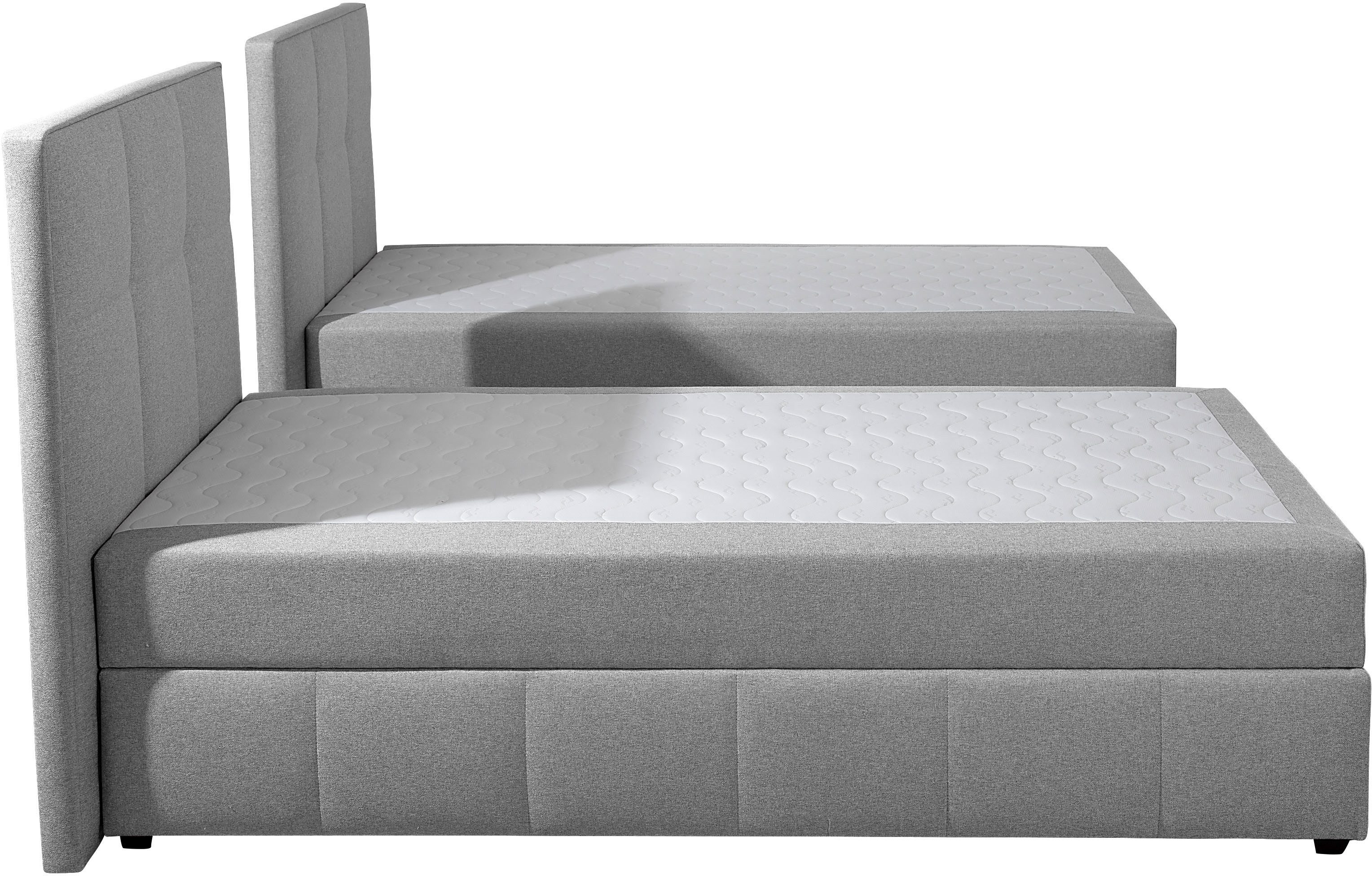 Home affaire Boxbett Niemes inkl. Bettkasten und Topper, auch in Überlänge erhältlich, Boxbett mit Bettkasten, inkl. Topper – Bild 4 von 5
