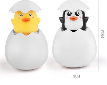 Tinisu Lernspielzeug Kinder Bade Spielzeug - Niedliche Ente im Ei Wasserspielzeug