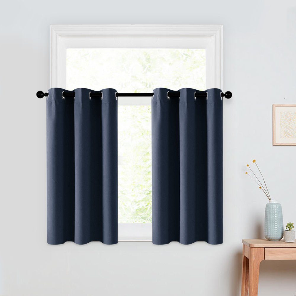 BYSURE Scheibengardine (2 St), Ösen, verdunkelnd, Bistrogardine Fensterscha günstig online kaufen