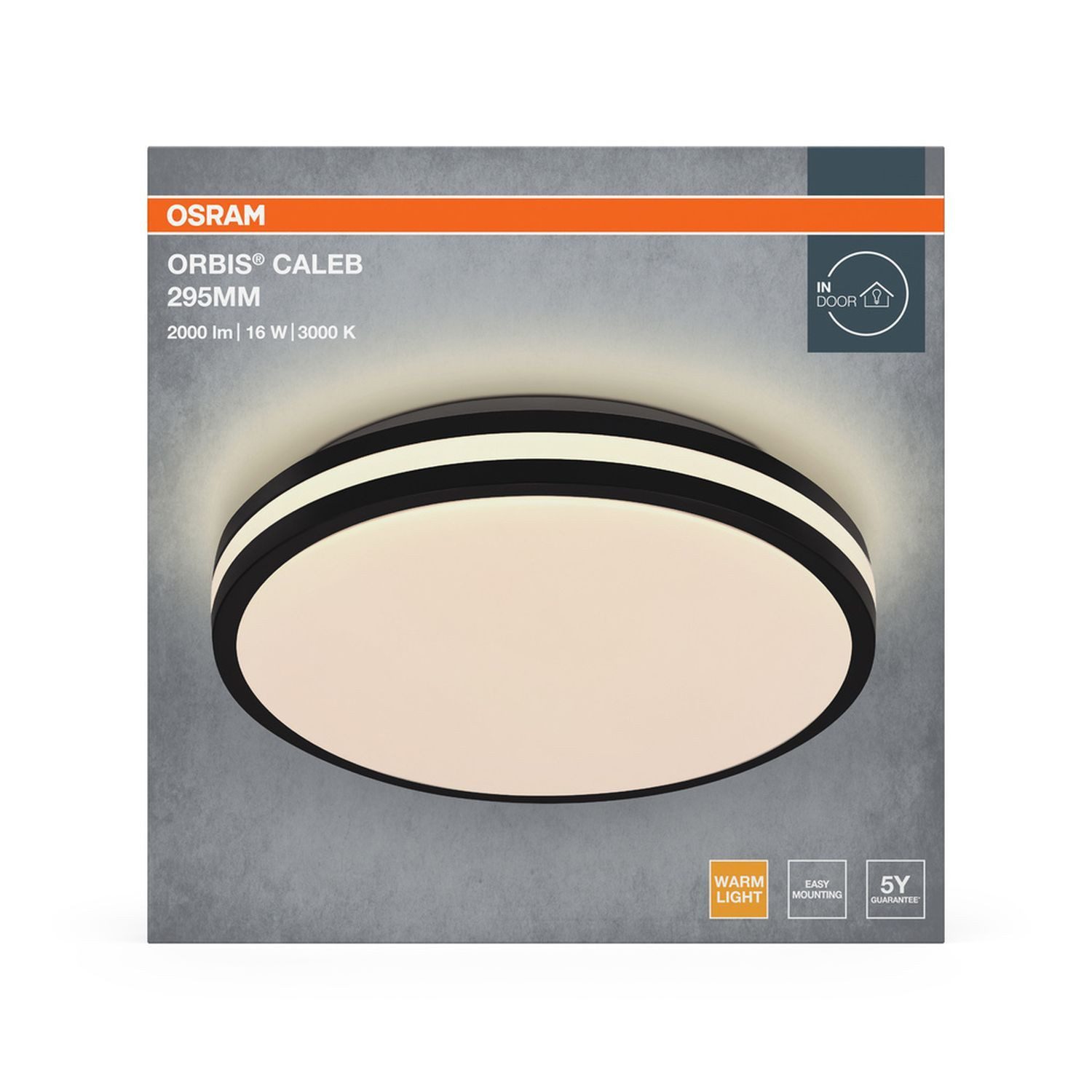 Licht-Erlebnisse Deckenleuchte ZARESIN, LED fest integriert, Warmweiß, LED rund D: 29.5 cm 3000 K 1000 lm Modern