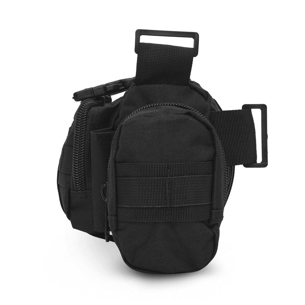 NILS CAMP Bauchtasche Hüfttasche Gürteltasche Outdoortasche (Spar-Set, 1-tlg., 26 x 19 x 14 cm robust), taktischer Stil, Tragegriff, Seitentaschen
