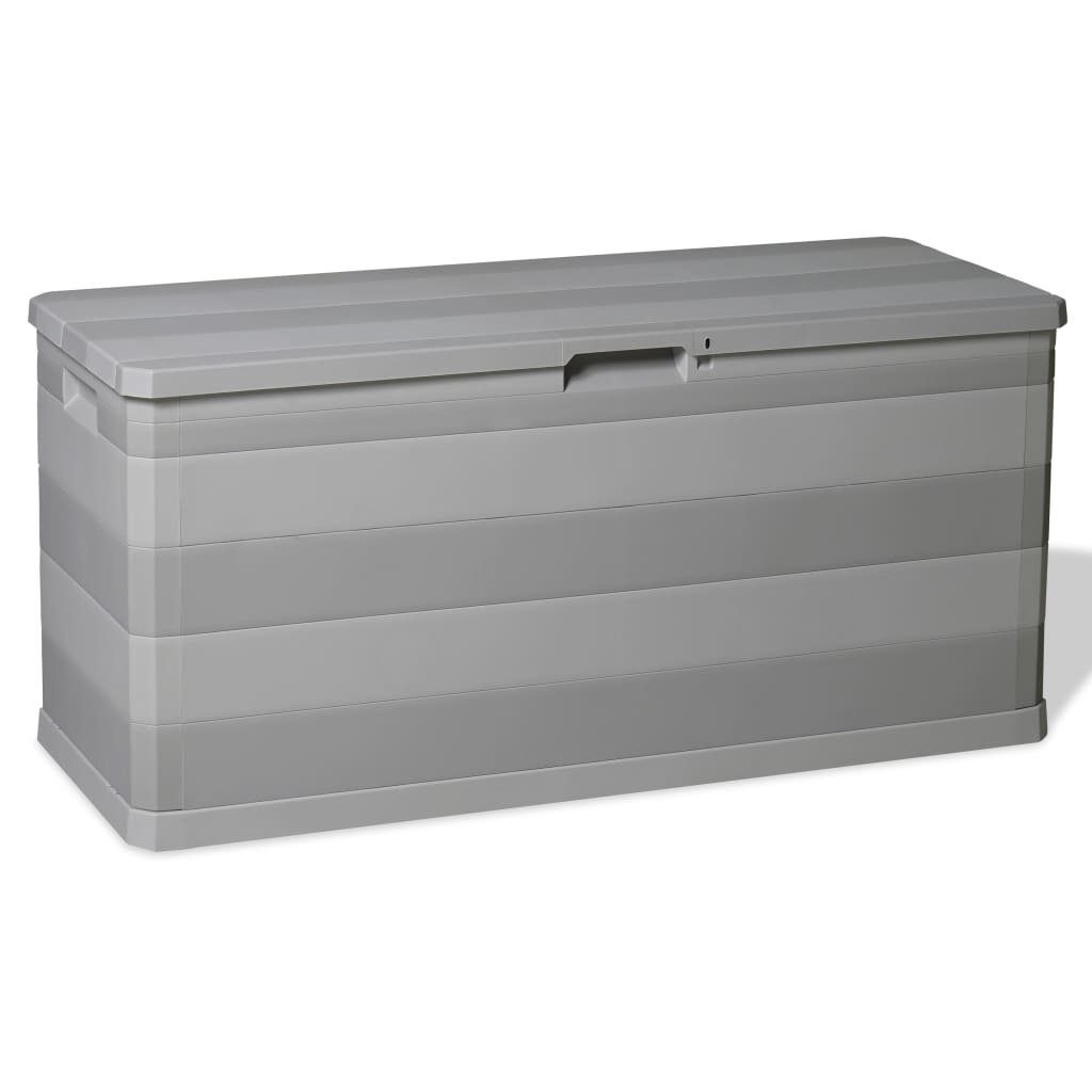 furnicato Gartenbox Gartenbox Grau 117×45×56 cm